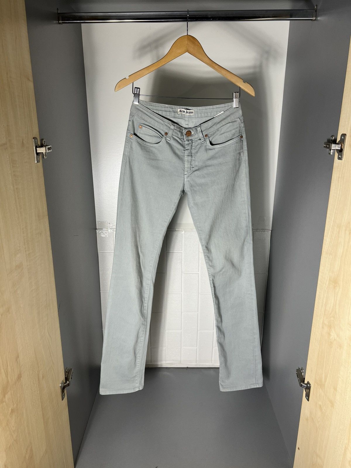 Acne Studios VINTAGE ACNE JEANS CASUAL ITALIAN DESIGNER DENIM RETRO Y2K Size 28" / US 6 / IT 42 - 3 Thumbnail