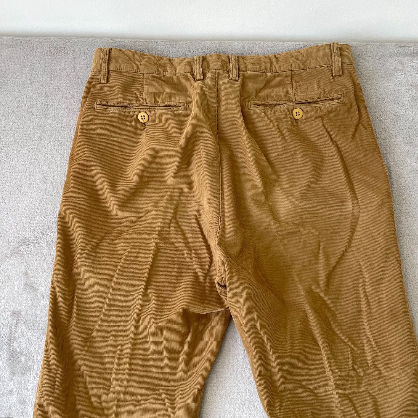 Vintage VINTAGE Ron Herman Corduroy Trouser Pants Men 32x32.5 Brown Designer Made Italy Size US 32 / EU 48 - 5 Thumbnail