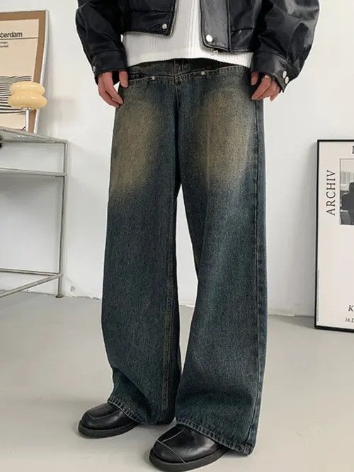Jean Matsumaru x nji Blue Wide Leg Flare Denim Jeans Size US 30 / EU 46 - 3 Thumbnail