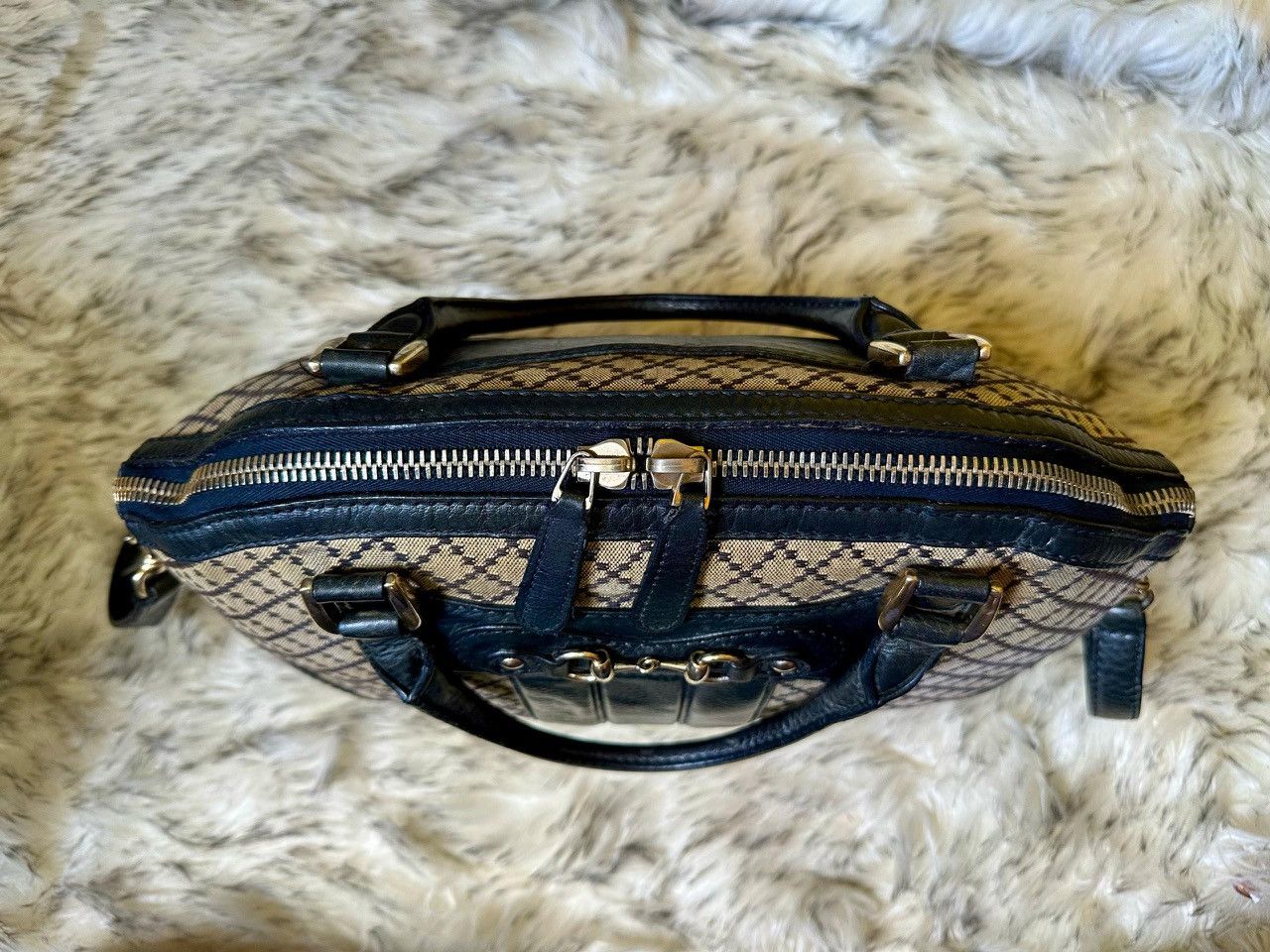 Gucci Authentic Gucci Diamante Canvas Catherine Medium Satchel Bag Size ONE SIZE - 5 Thumbnail