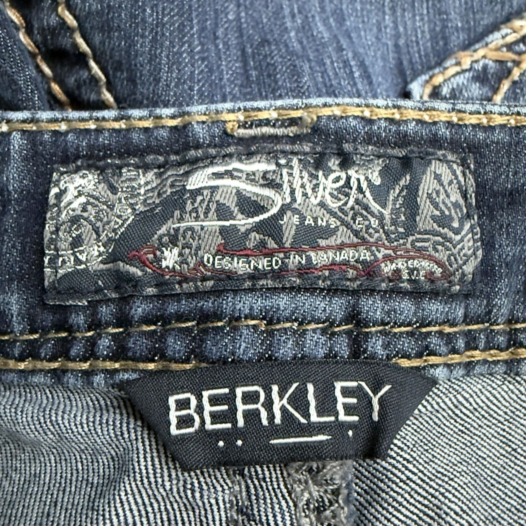 Silver Jeans Co. Silver Jeans Co Berkley Jeans Womens Size 31x28 Blue Cotton Size 24" / US 00 / IT 34 - 4 Thumbnail