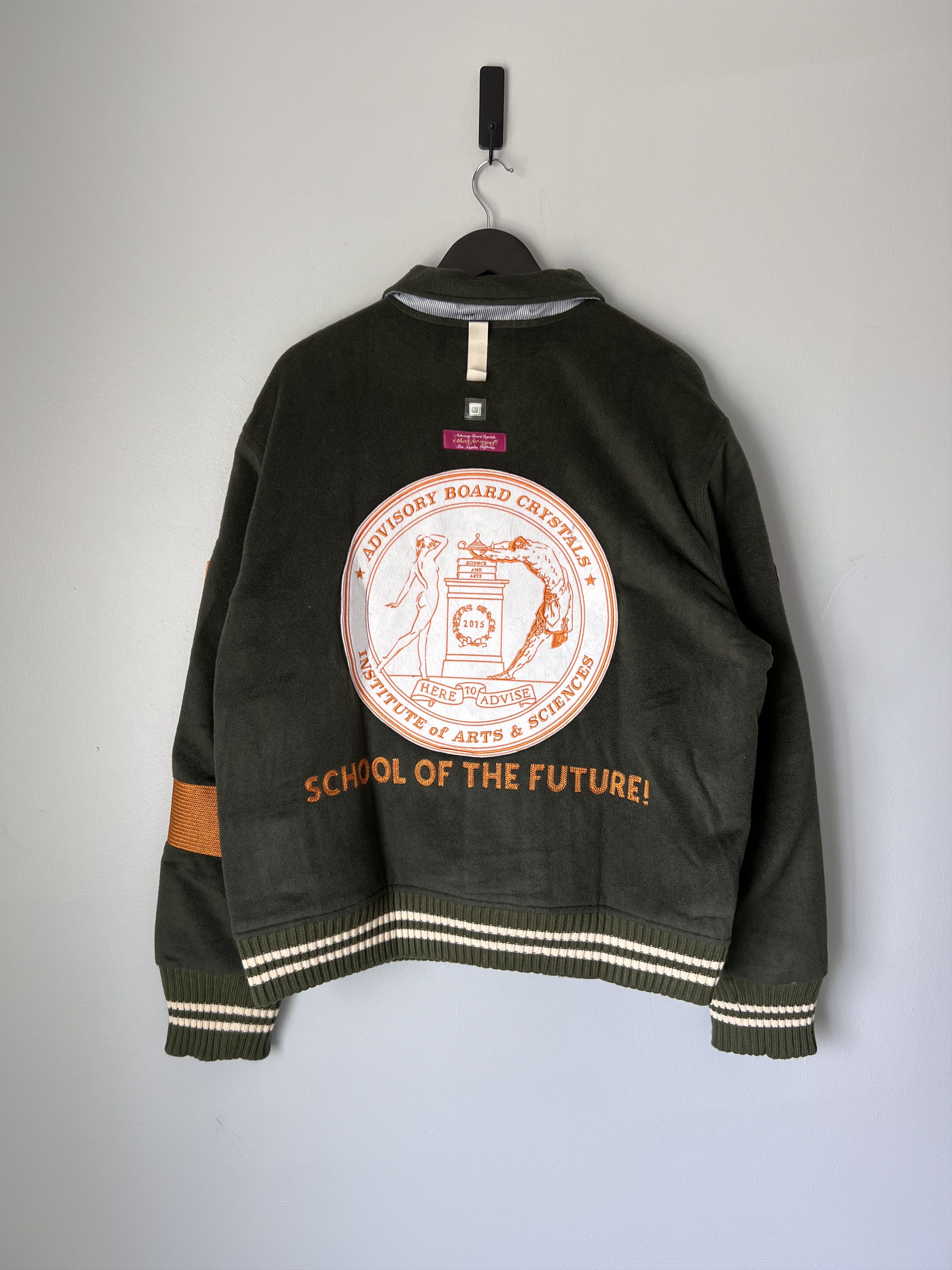 Advisory Board Crystals Abc. School Of The Future Military Wool Varsity Jacket Size US L / EU 52-54 / 3 - 6 Thumbnail
