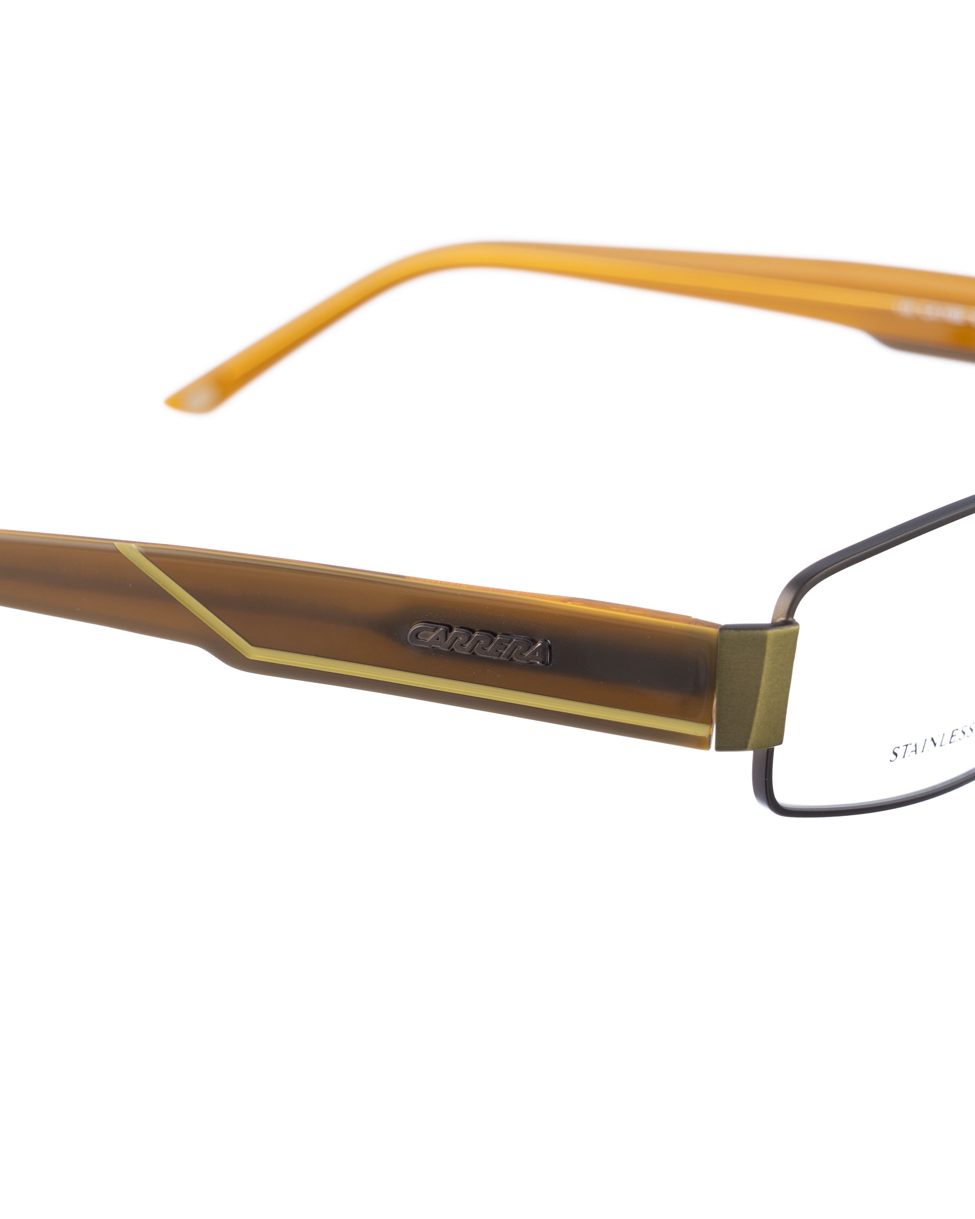 Carrera Carrera 90s Brown Glasses with Yellow & Orange Temples Size ONE SIZE - 3 Thumbnail