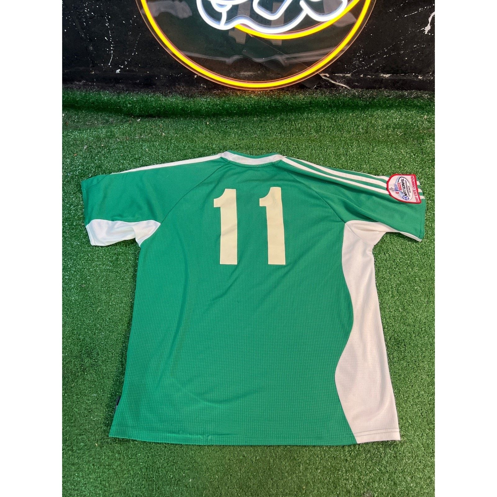 Adidas Adidas ASC Soccer Jersey Green White Football Shirt Y XL Size US S / EU 44-46 / 1 - 3 Thumbnail