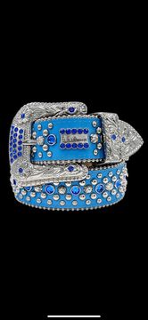 B.b Simon (baby blue/royal crystal belt) – Vip Clothing Stores