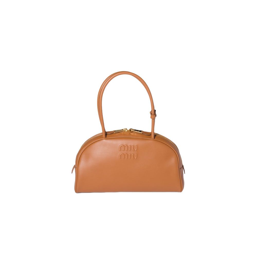Miu Miu MIU MIU Beau Large $3850 Cognac Top Handle New & Authentic Size ONE SIZE - 1 Thumbnail