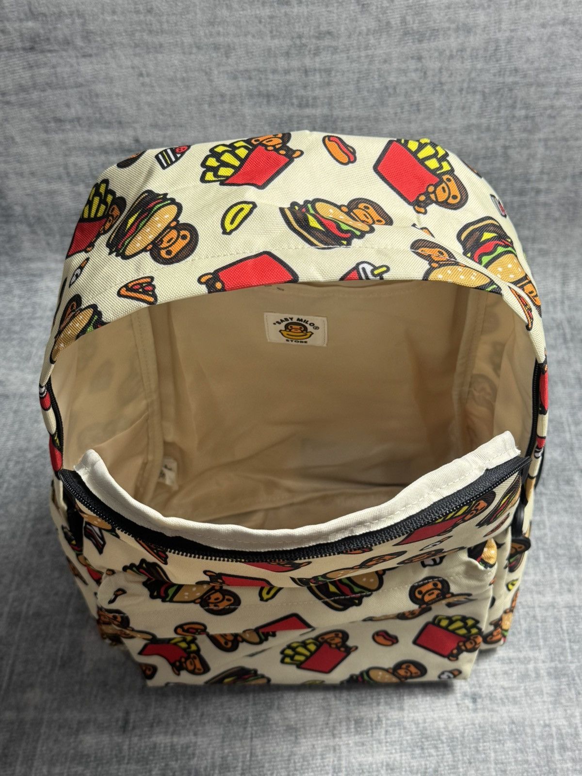 Bape Baby Milo Fast Food All Over Print Backpack Size ONE SIZE - 13 Thumbnail