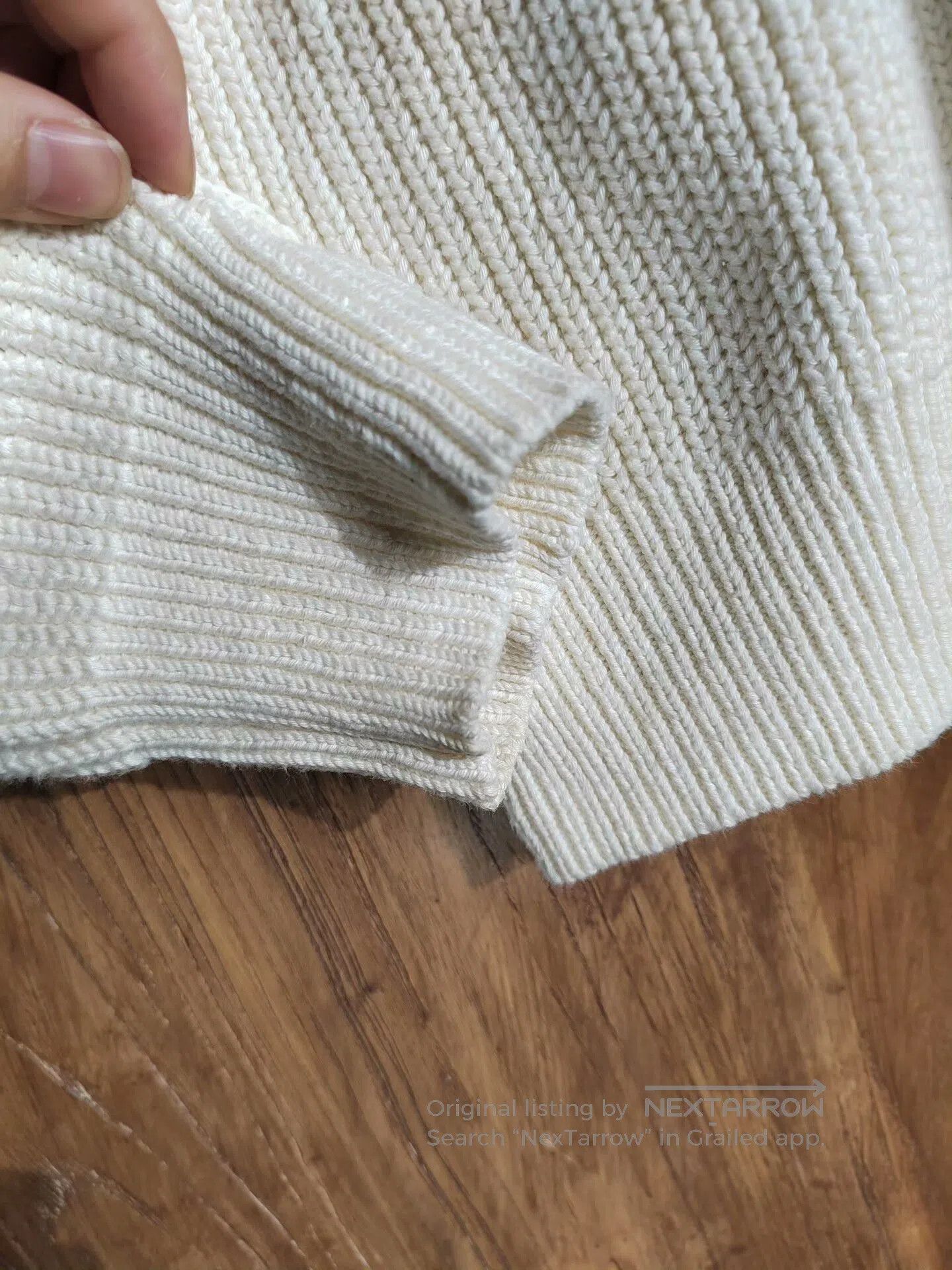 Japanese Brand Designer Knit Sweater with Brass Buttons. Size US M / EU 48-50 / 2 - 2 Thumbnail