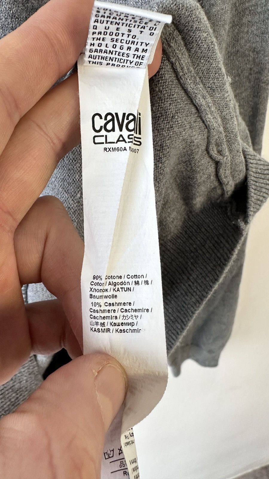Cavalli Class Cavalli Class Crew Neck Sweater Soft Cashmere Cotton Blend Size US S / EU 44-46 / 1 - 8 Thumbnail
