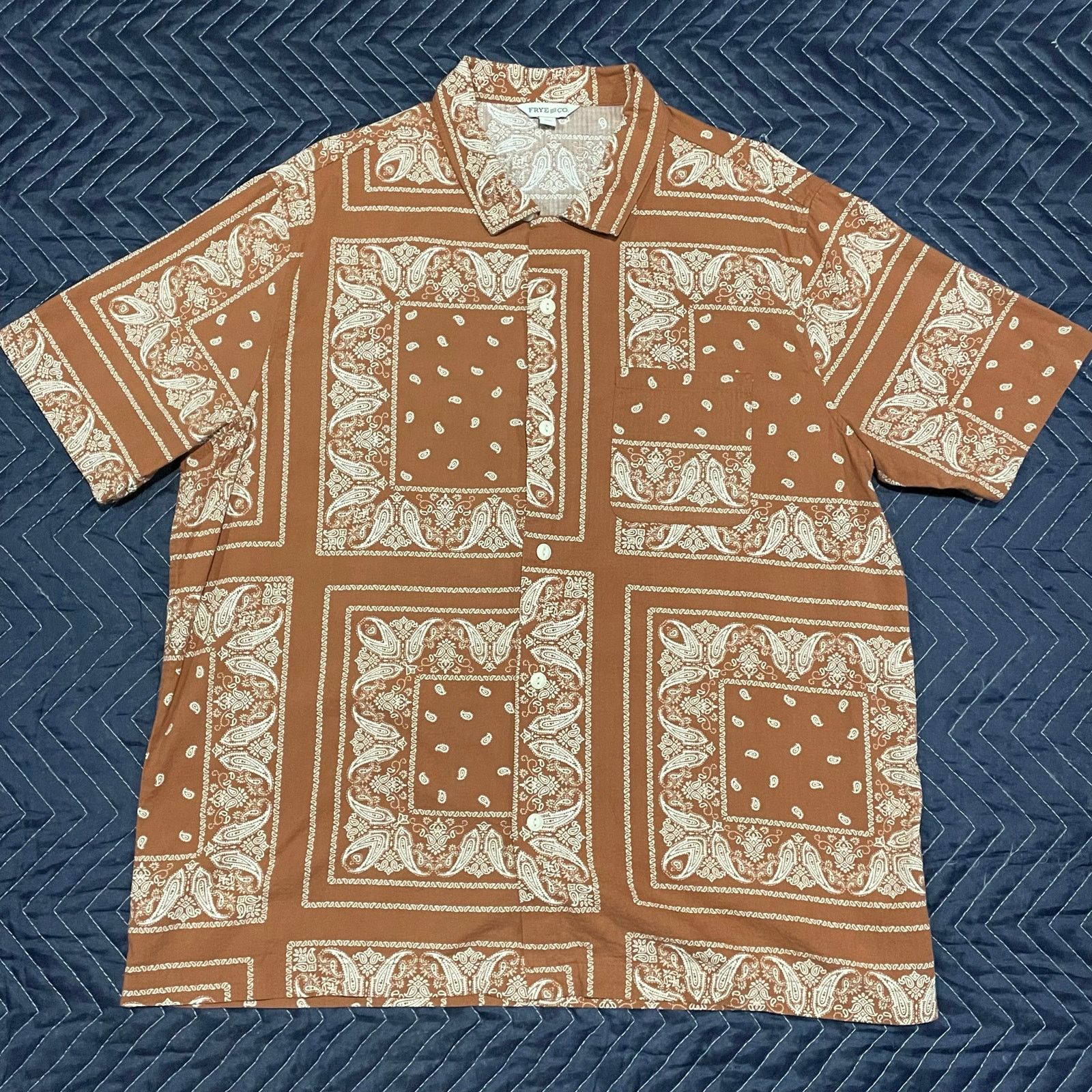 Frye Frye & Co. Button Up Size US XL / EU 56 / 4 - 1 Thumbnail