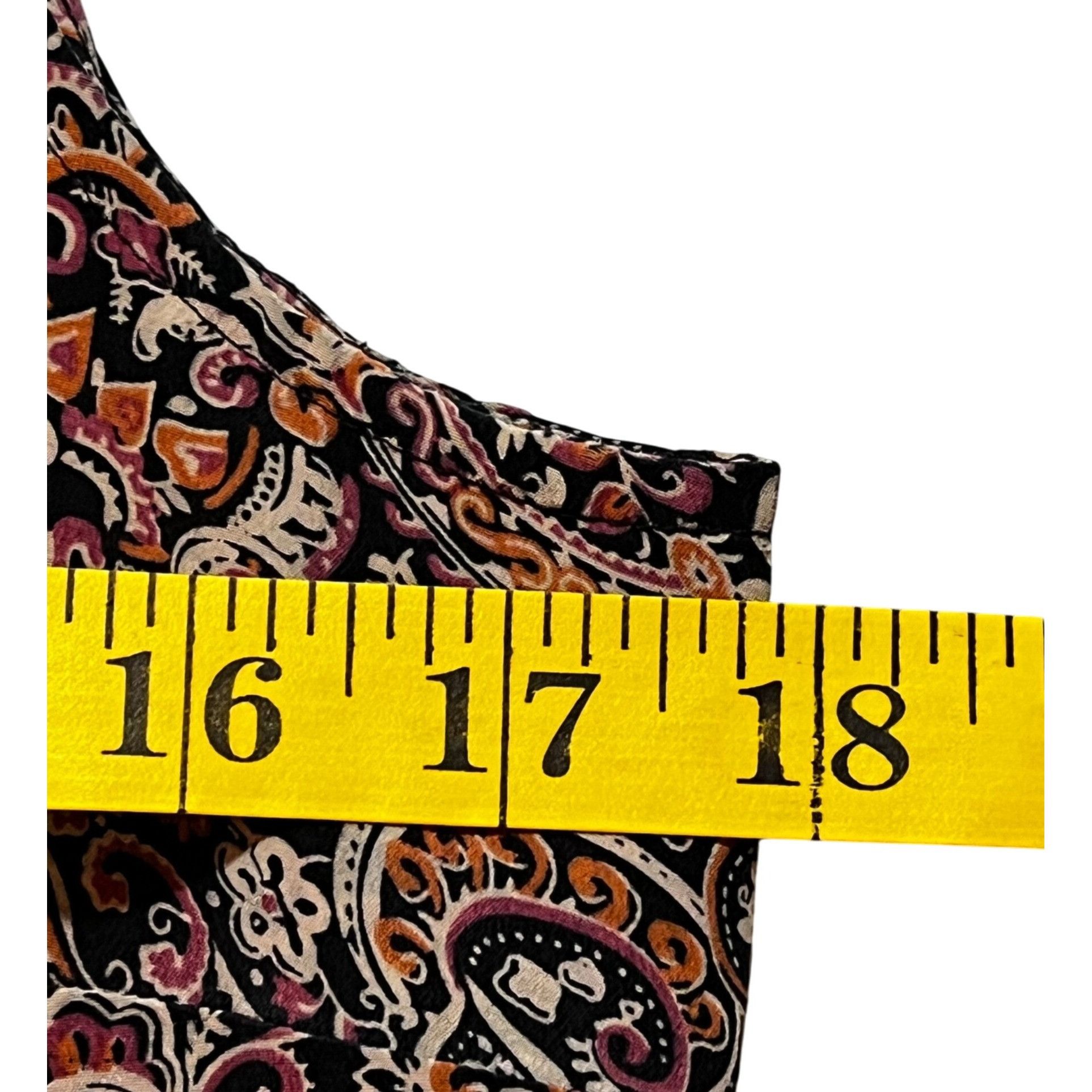 Other Versatile Vtg Silk Brown S Shell Paisley Top Quiet Luxury, G Size S / US 4 / IT 40 - 5 Thumbnail