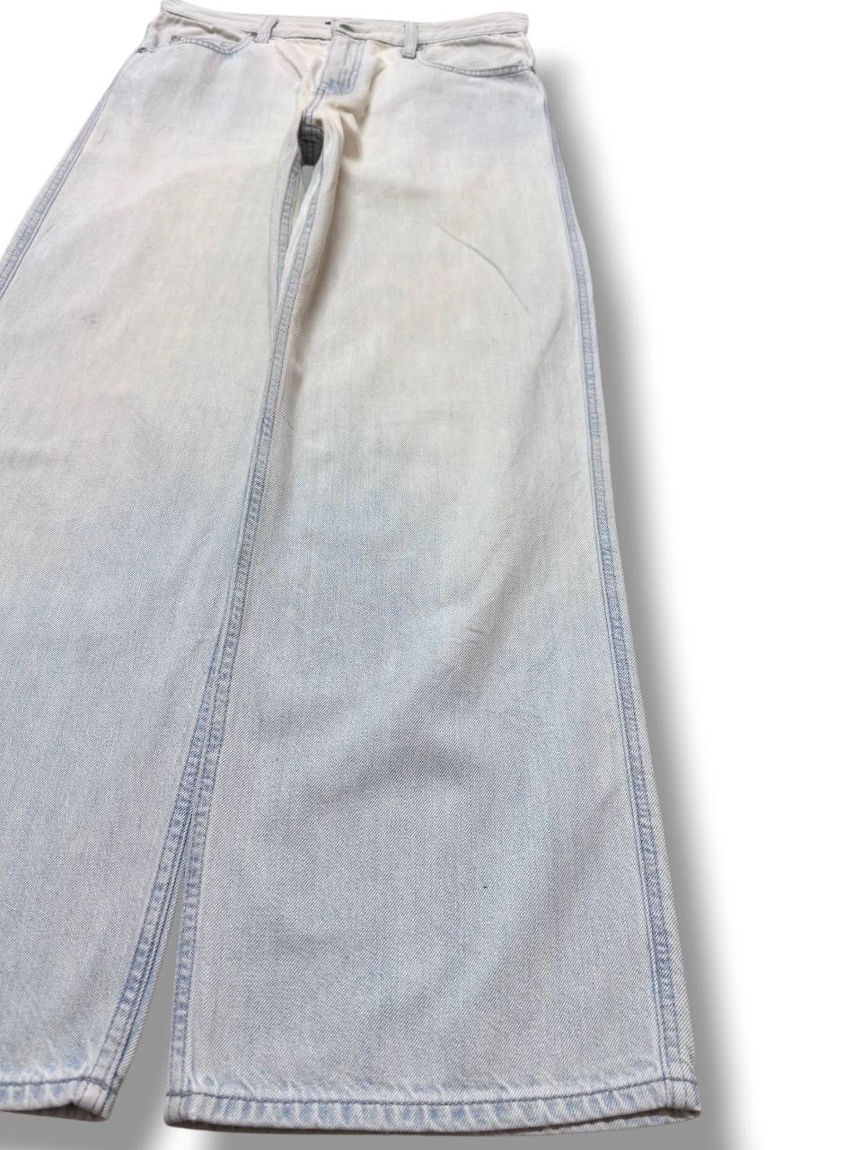 Uniqlo Vintage Uniqlo Baggy Wide Leg Faded Denim Size US 31 - 3 Thumbnail