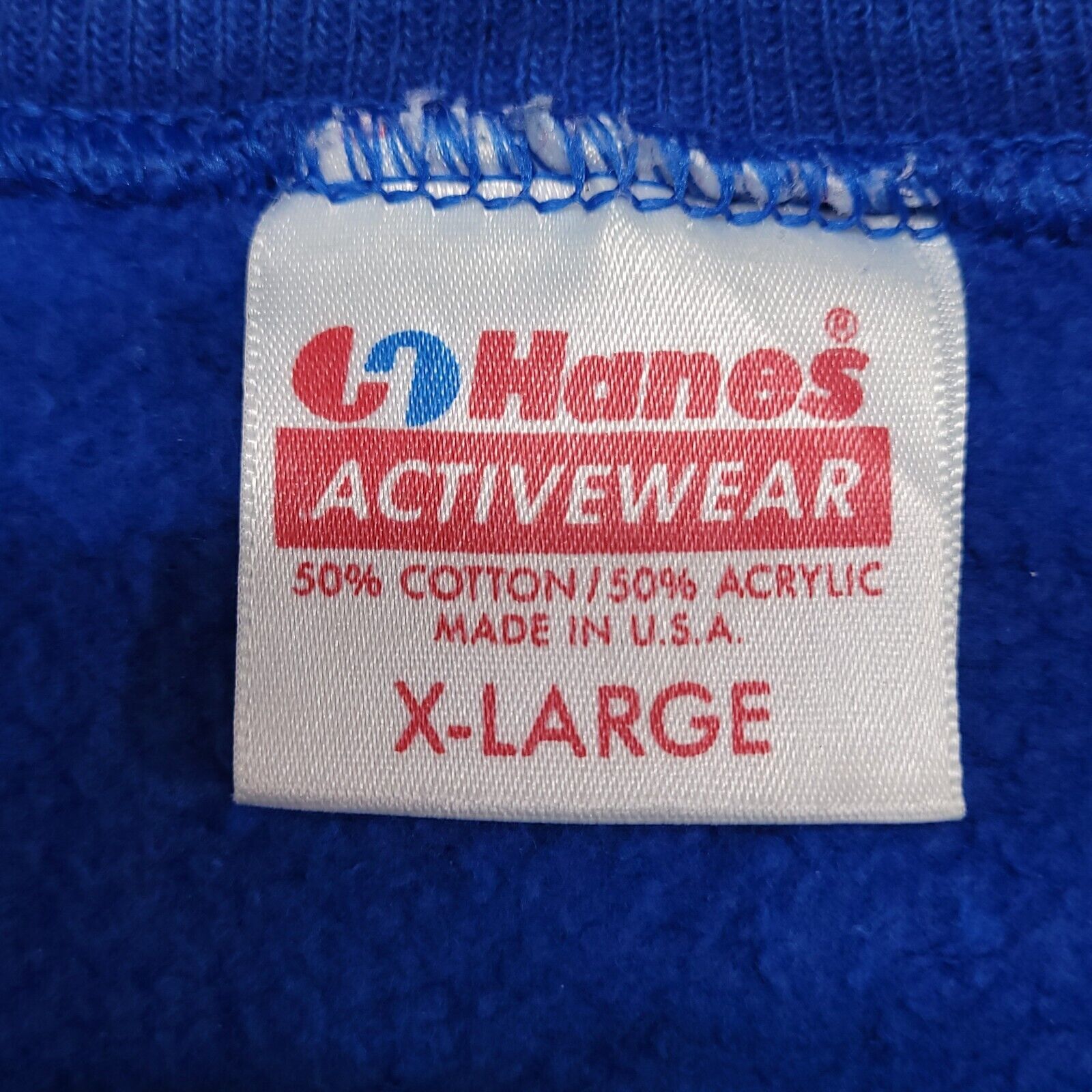 Hanes Hanes Casual Pullover Sweatshirt Mens Size Extra Large Blue Size US XL / EU 56 / 4 - 3 Thumbnail