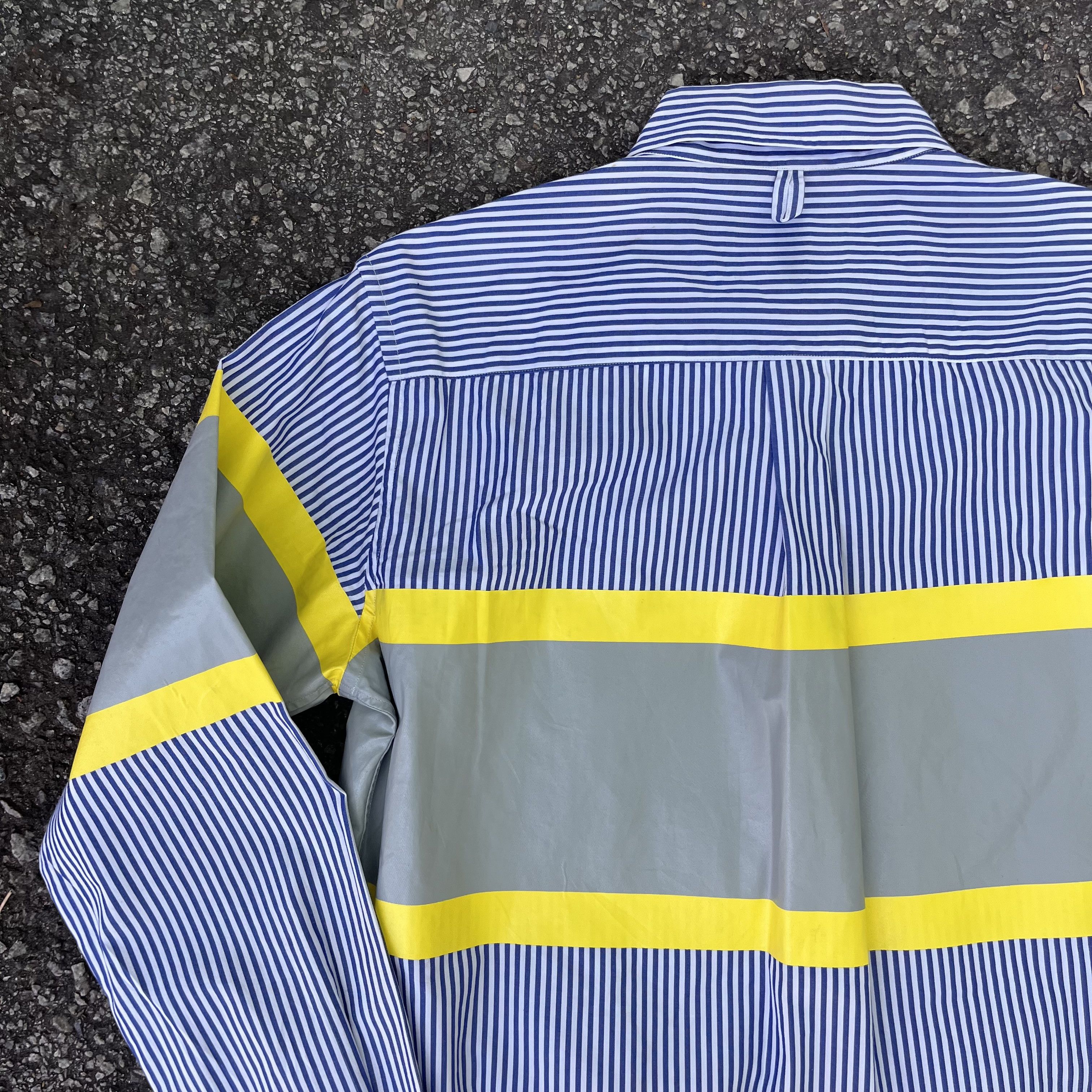 Japanese Brand Habanos striped recontructed button up Size US S / EU 44-46 / 1 - 10 Thumbnail