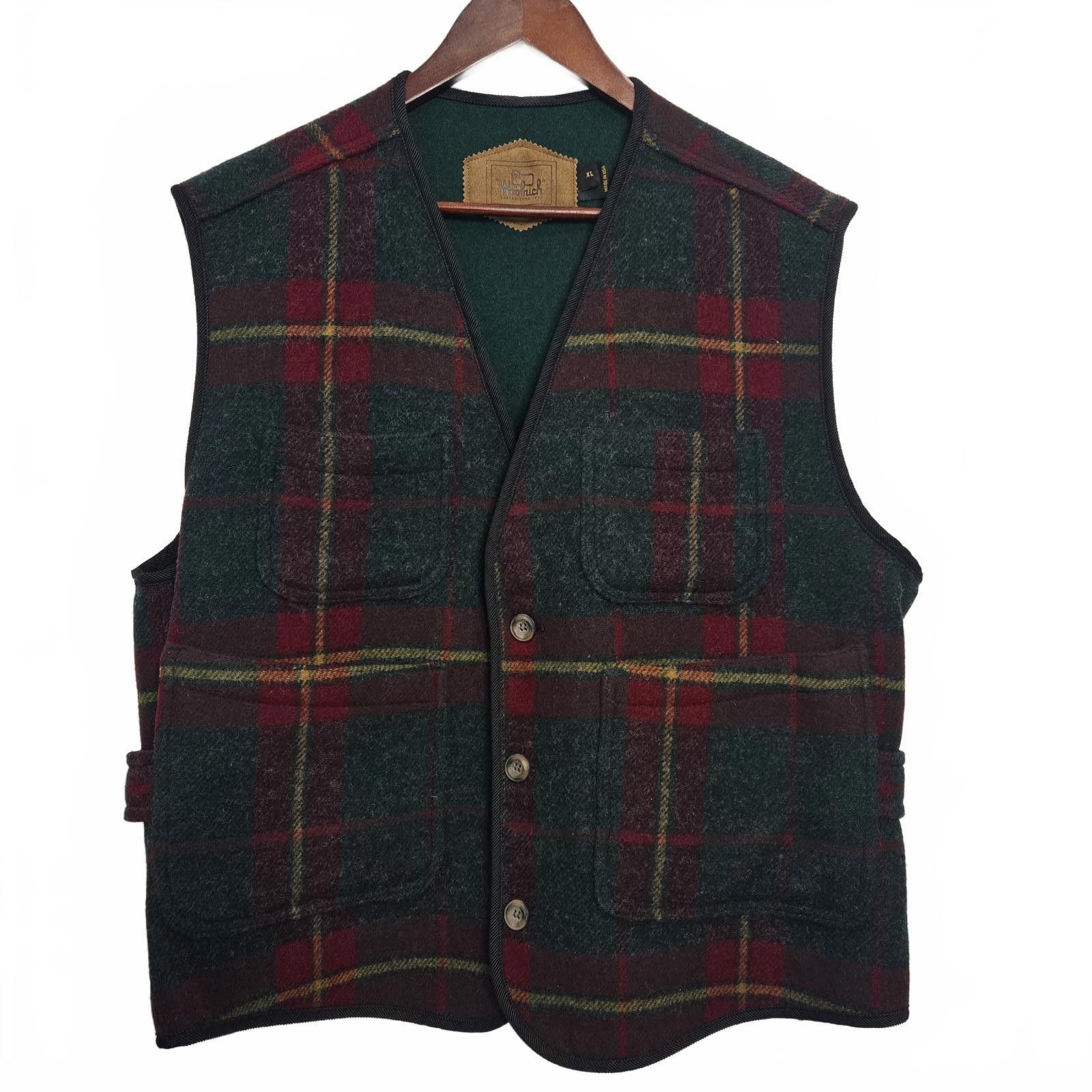 Vintage Woolrich Wool Hunting Tartan Plaid Mackinaw