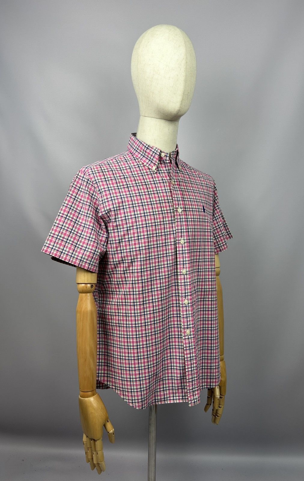 Polo Ralph Lauren Polo Ralph Lauren Check Pink Multicoloured S/S Shirt Size US L / EU 52-54 / 3 - 6 Thumbnail