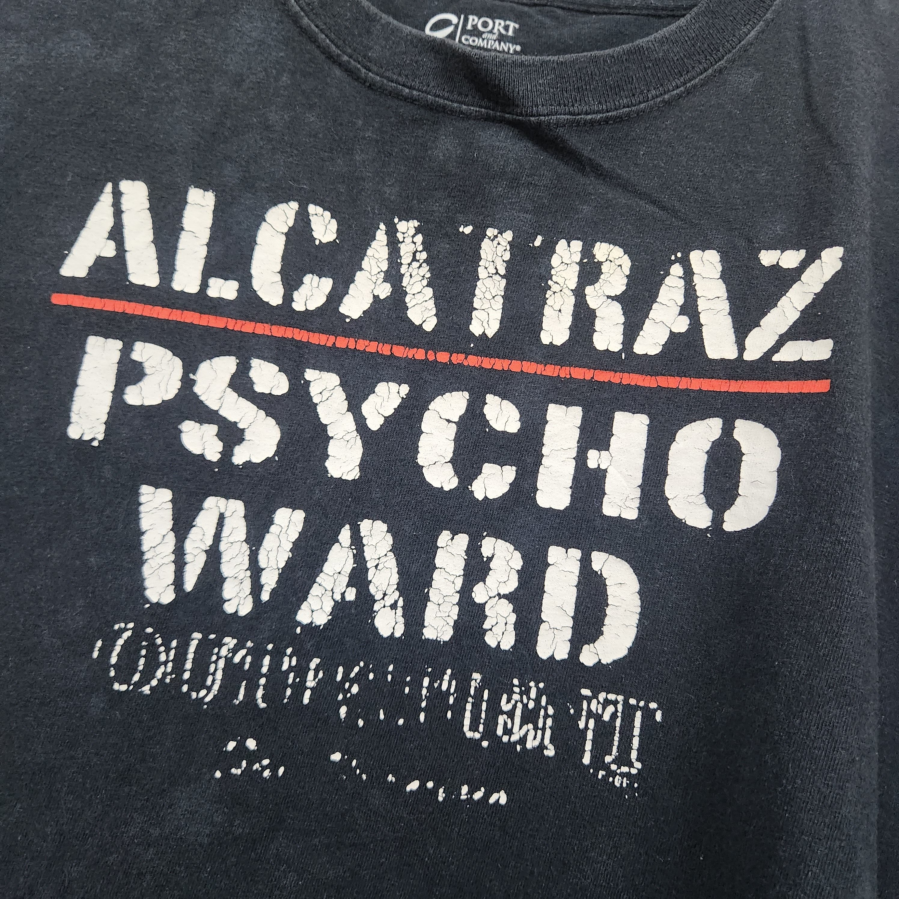 Port Authority ALCATRAZ PSYCHO WARD OUTPATIENT Sun Faded TShirt Size US L / EU 52-54 / 3 - 10 Thumbnail