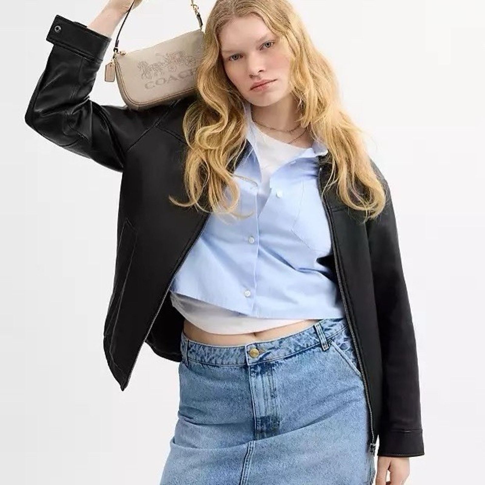 NWT Coach Nolita 19 With Horse Carriage Natural Multi CAQ18