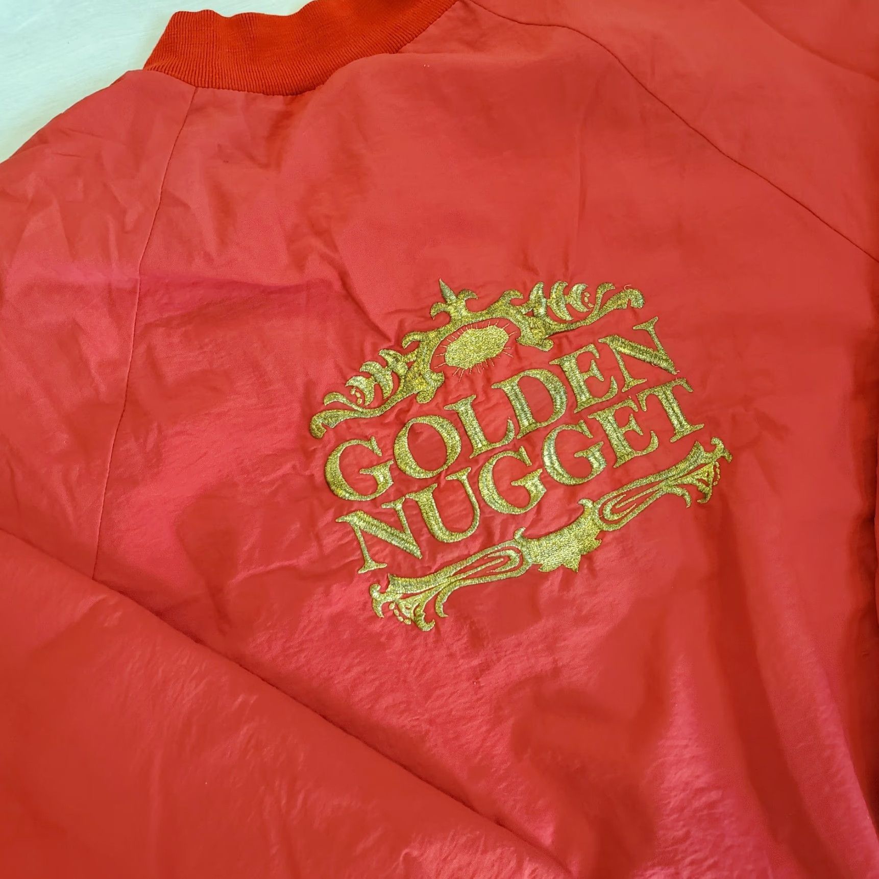 Vintage VINTAGE Golden Nugget Jacket Red 2XL Casino Las Vegas Gambling Embroidered Men Windbreaker Size US XXL / EU 58 / 5 - 5 Thumbnail