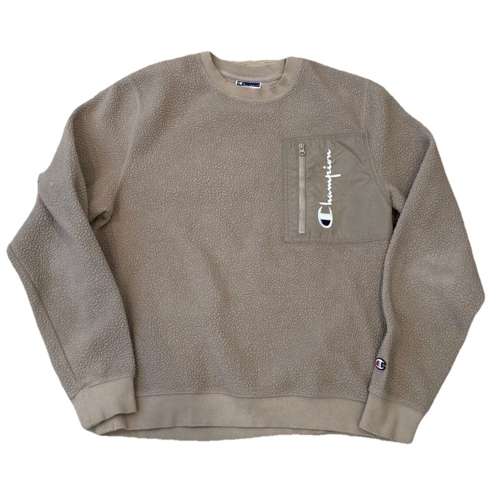 Champion Champion Front Zipper Pocket Fuzzy Sherpa Sweatshirt Small Size US S / EU 44-46 / 1 - 1 Thumbnail