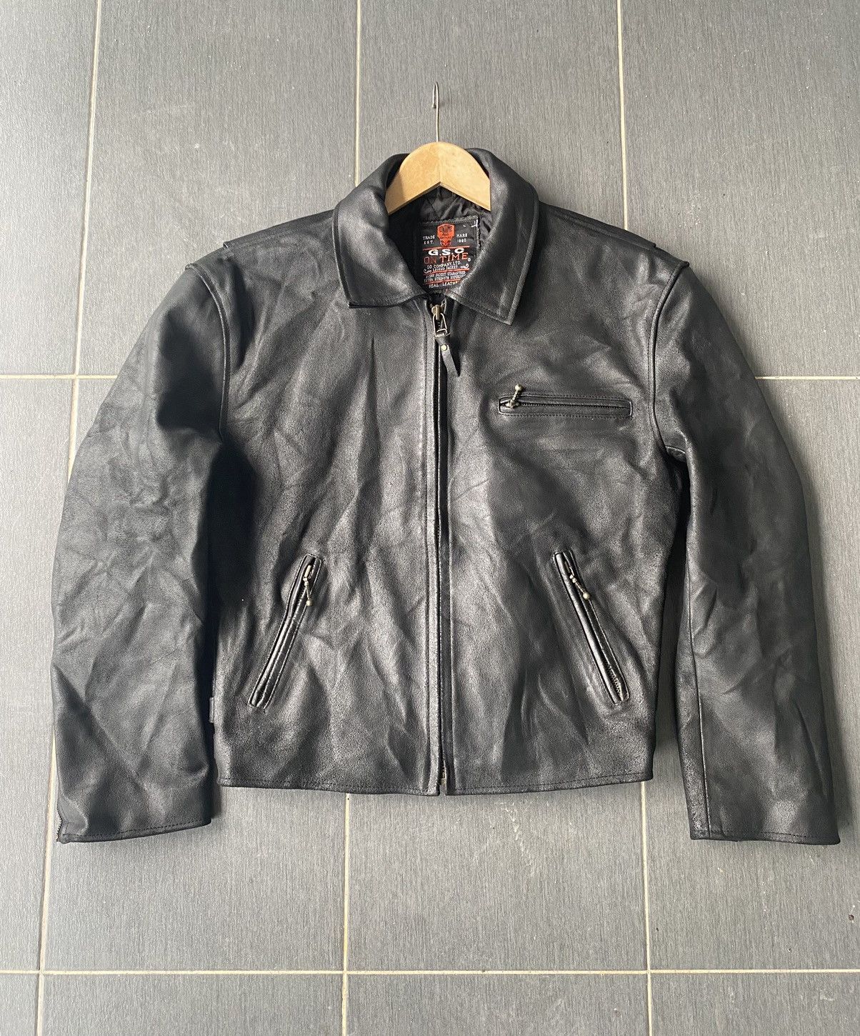 Vintage Vintage Biker Leather Jacket Size US L / EU 52-54 / 3 - 1 Thumbnail