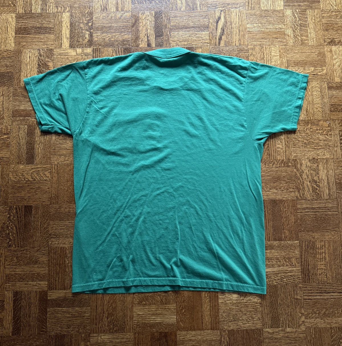 Vintage Vintage Green Blank Selvedge Pocket Tee Size US XL / EU 56 / 4 - 6 Thumbnail