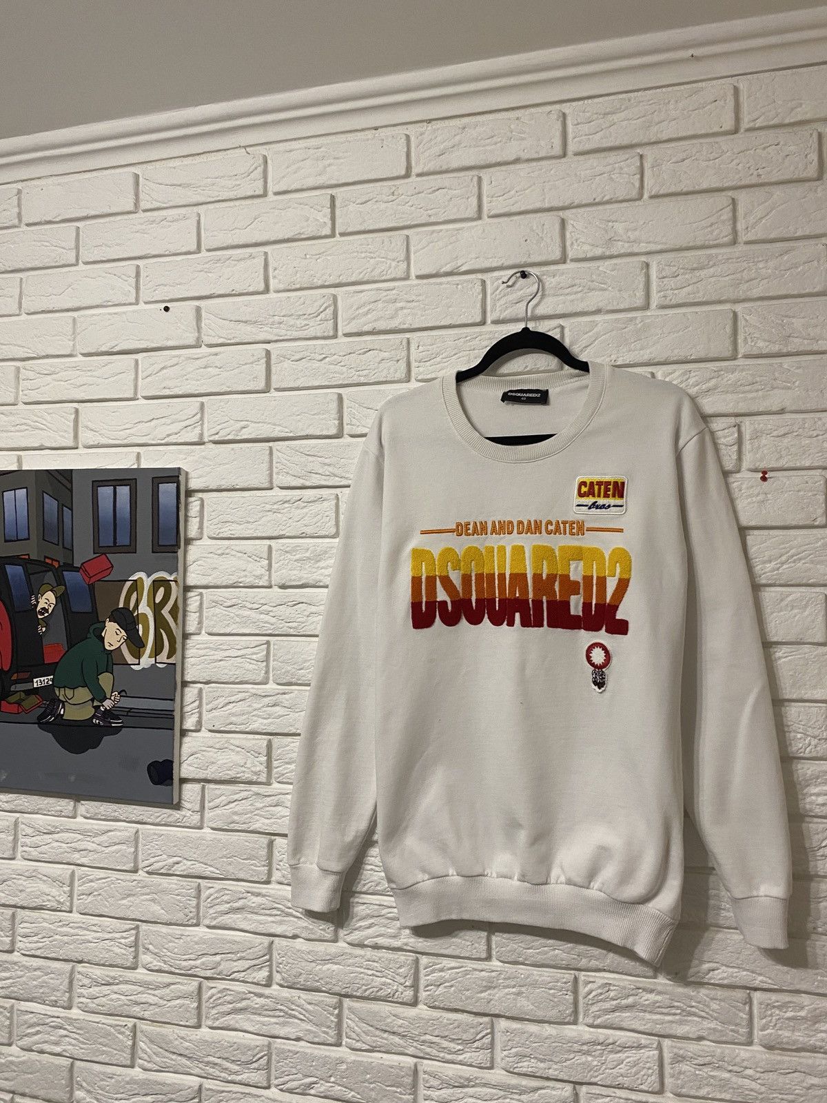 Dsquared2 Dsquared2 Sweatshirt Center Logo White Size US M / EU 48-50 / 2 - 1 Thumbnail