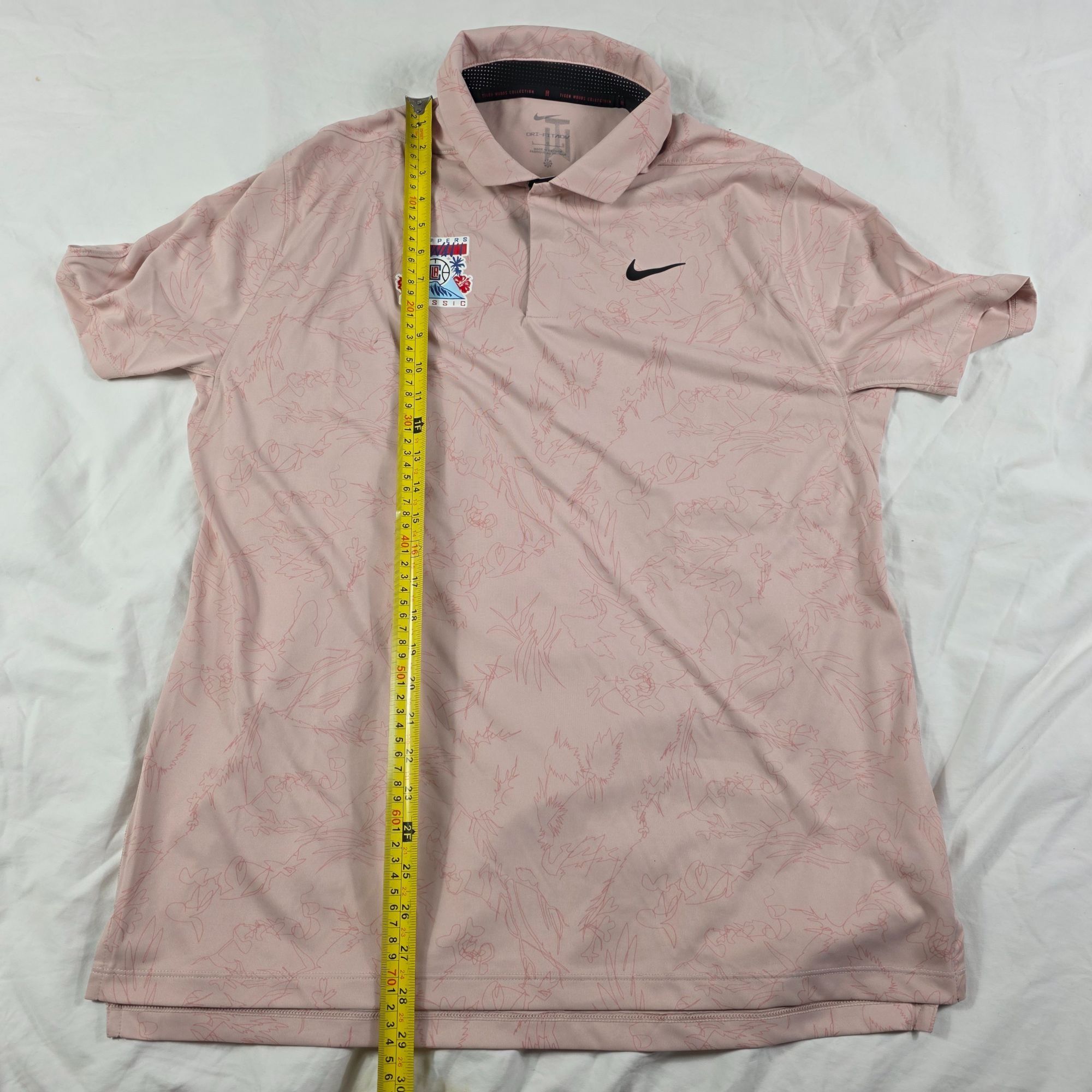 Nike × Tiger Woods Nike Tiger Woods Mens Size Large Pink Polo Shirt Hawaii Clip Size US L / EU 52-54 / 3 - 10 Thumbnail