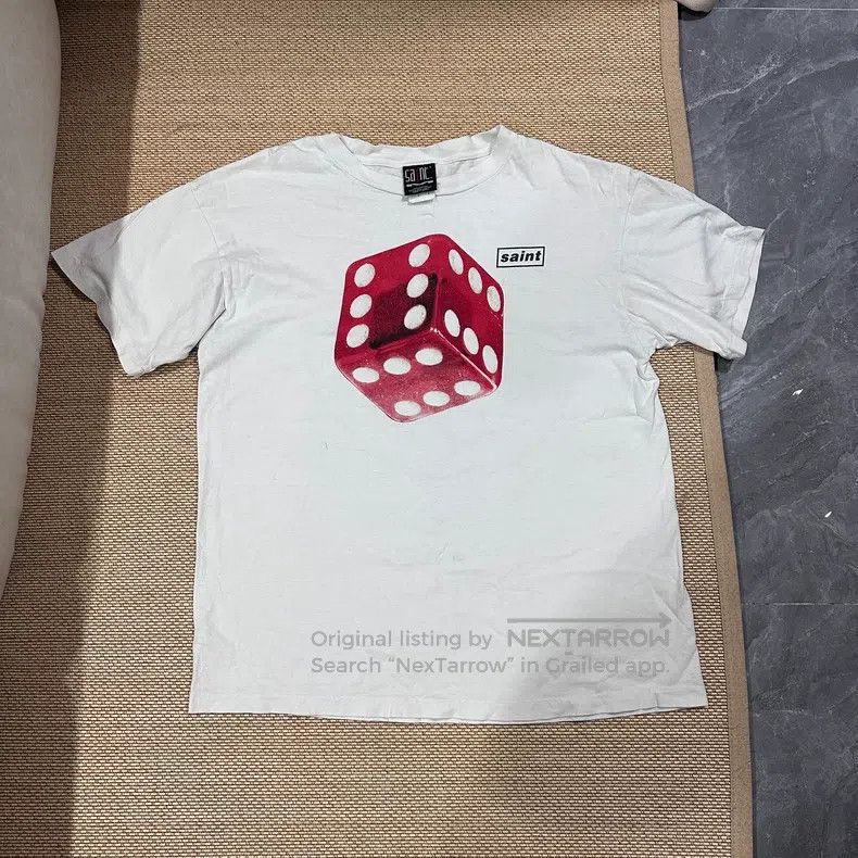 Saint Michael Saint Michael White and red dice washed white short sleeve Size US L / EU 52-54 / 3 - 1 Thumbnail
