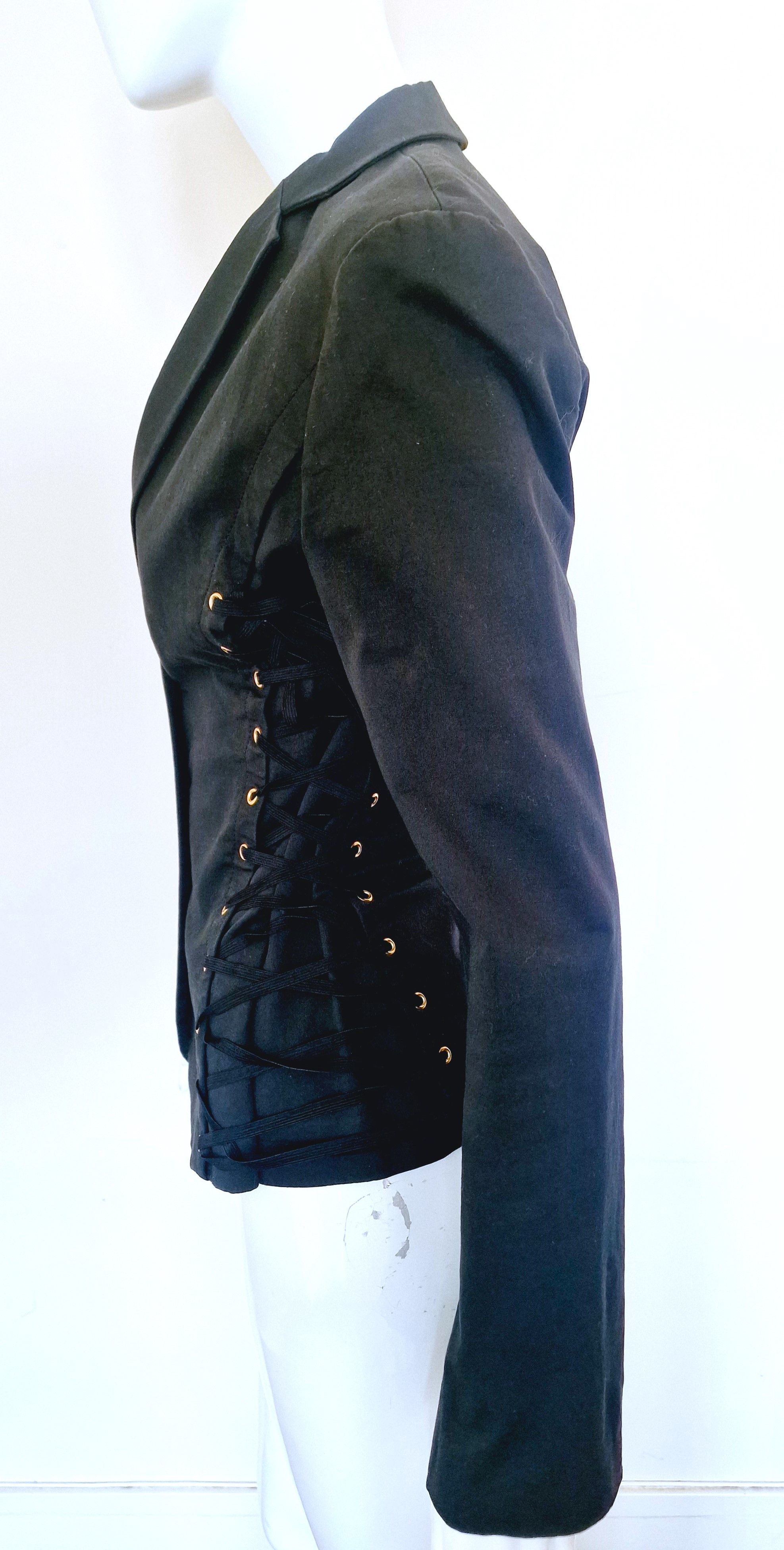 Moschino Moschino Corset Lace Up Bondage Medium Vintage Blazer Jacket Size M / US 6-8 / IT 42-44 - 5 Thumbnail
