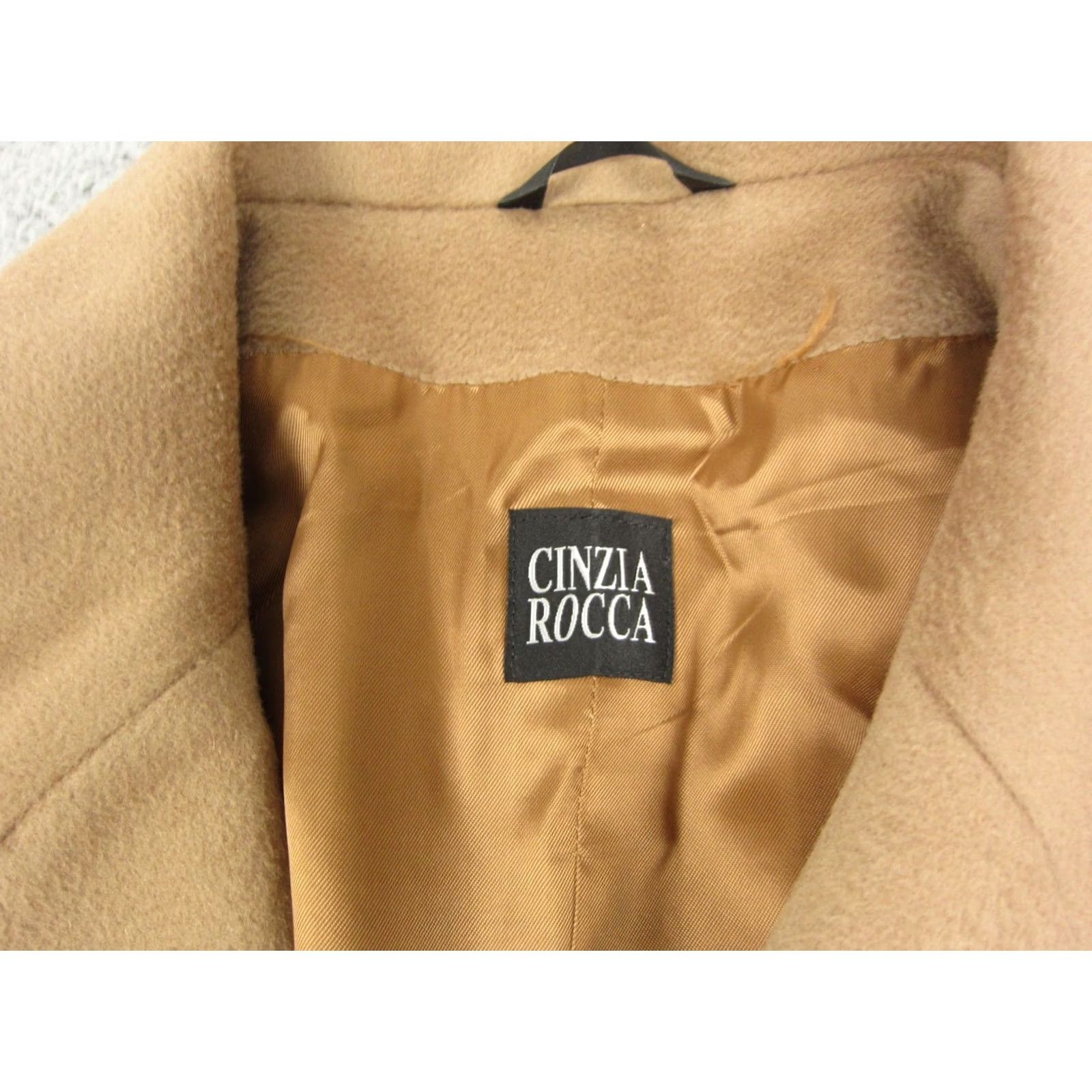 Cinzia Rocca Cinzia Rocca Peacoat Double Breasted Pure Virgin Wool Brown Womens Size 10 Size L / US 10 / IT 46 - 4 Thumbnail