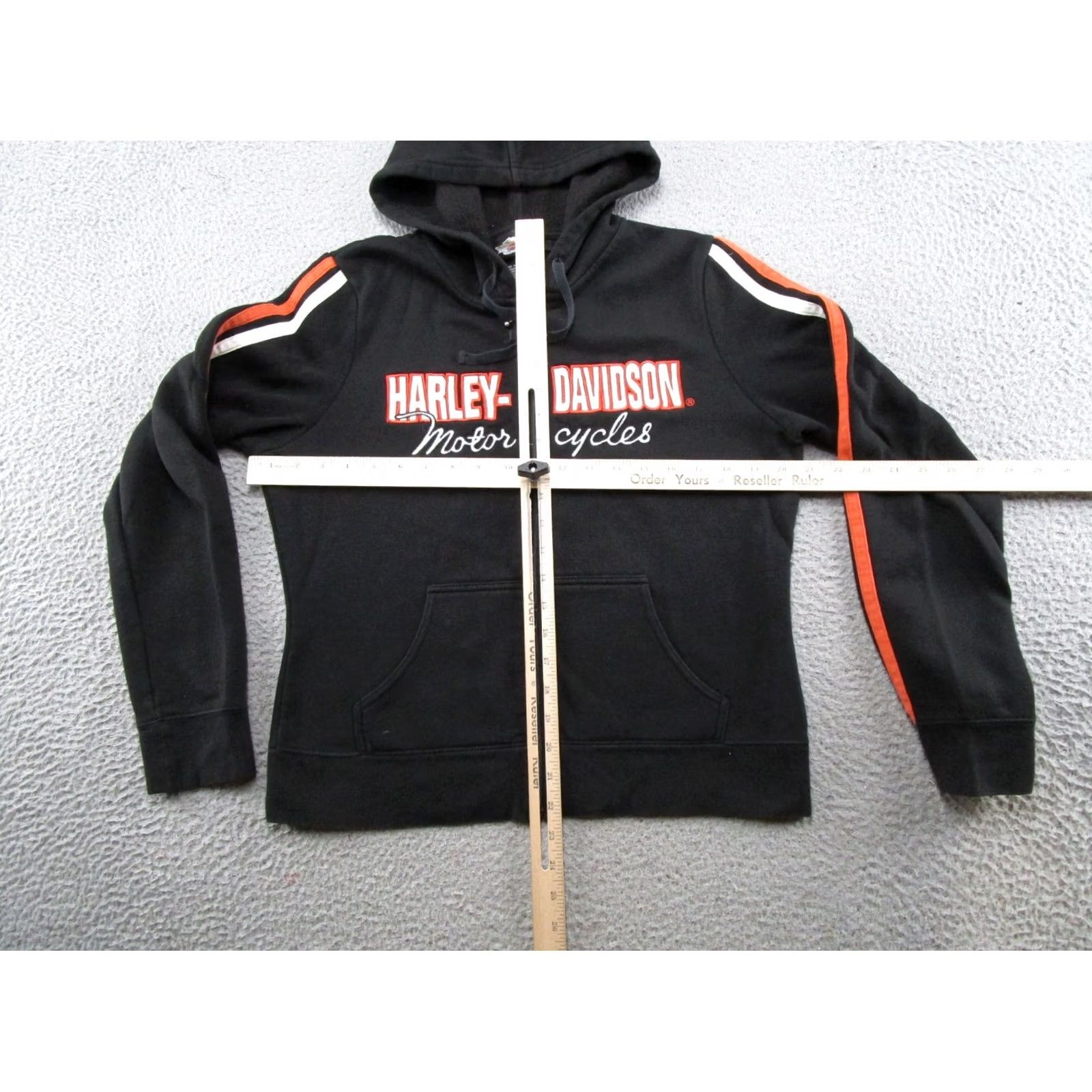 Harley Davidson Harley-Davidson Hoodie Full Zip Women’s L Black Biker Motorcycle Logo Activewear Winter Fall Size L / US 10 / IT 46 - 5 Thumbnail