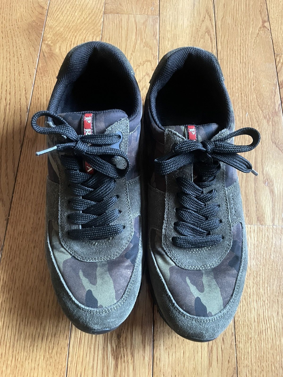 Prada MEN’S PRADA CAMO LOW TOPS Size US 8 / EU 41 - 2 Thumbnail
