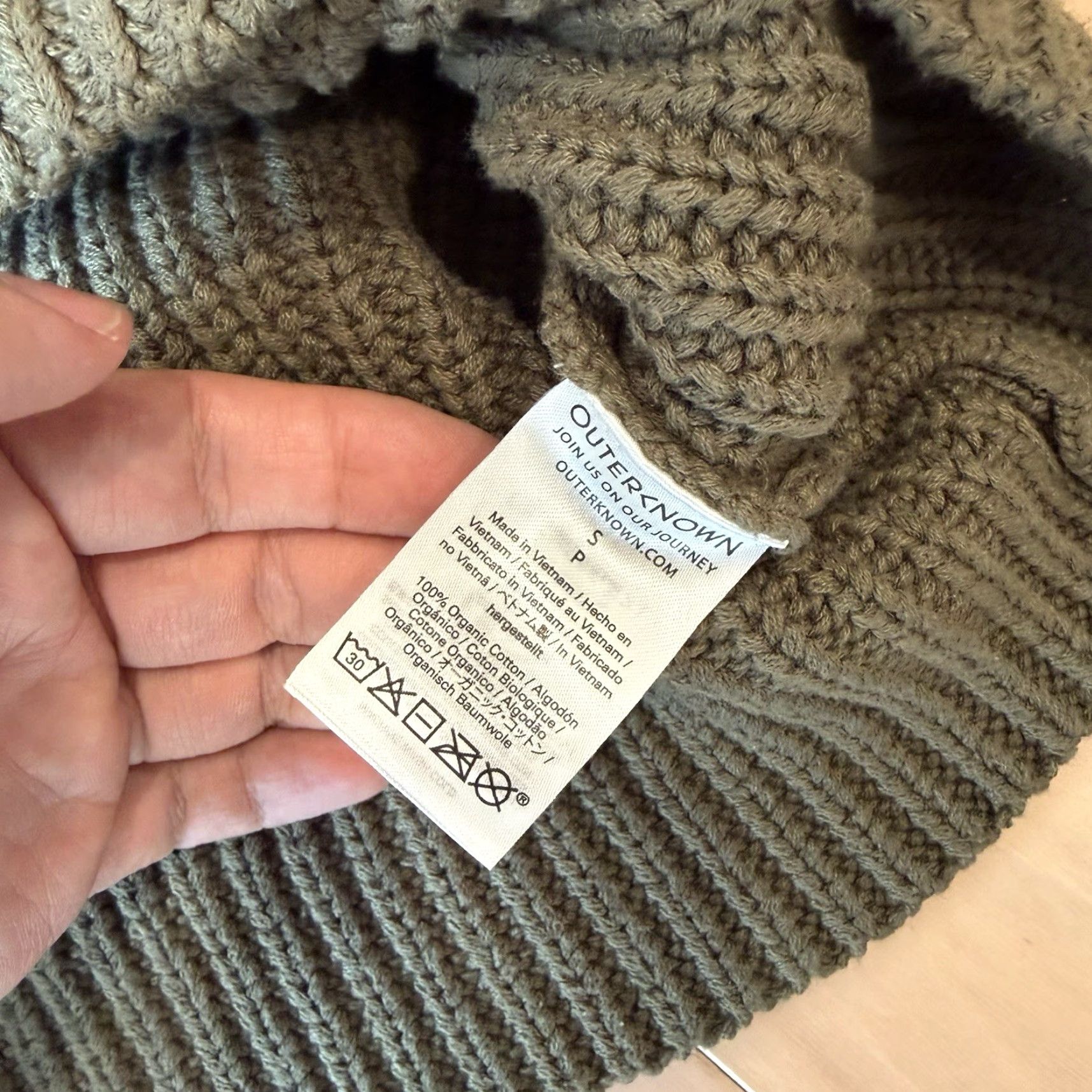 Outerknown Outerknown Sweater Small Green 1/2 Zip Cotton Pullover Minimalist NATO-Style? Size US S / EU 44-46 / 1 - 7 Thumbnail