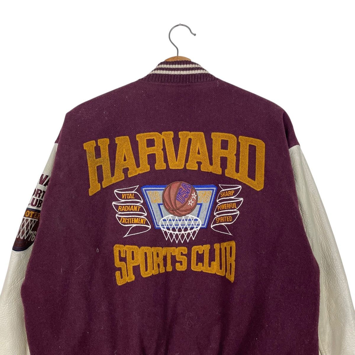 Other Vintage Harvard Sports Club Basketball Varsity Jacket Size US M / EU 48-50 / 2 - 2 Thumbnail