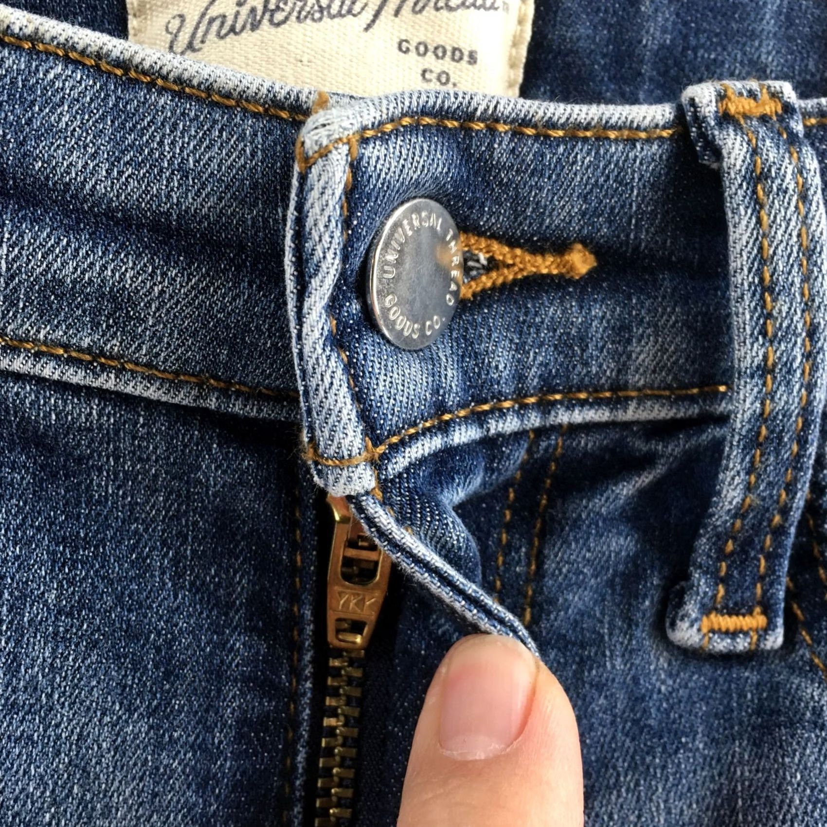 Vintage Universal Thread High Rise Skinny Jeans Womens 2S Blue Denim Distressed Zip NEW Size 26" / US 2 / IT 38 - 5 Thumbnail