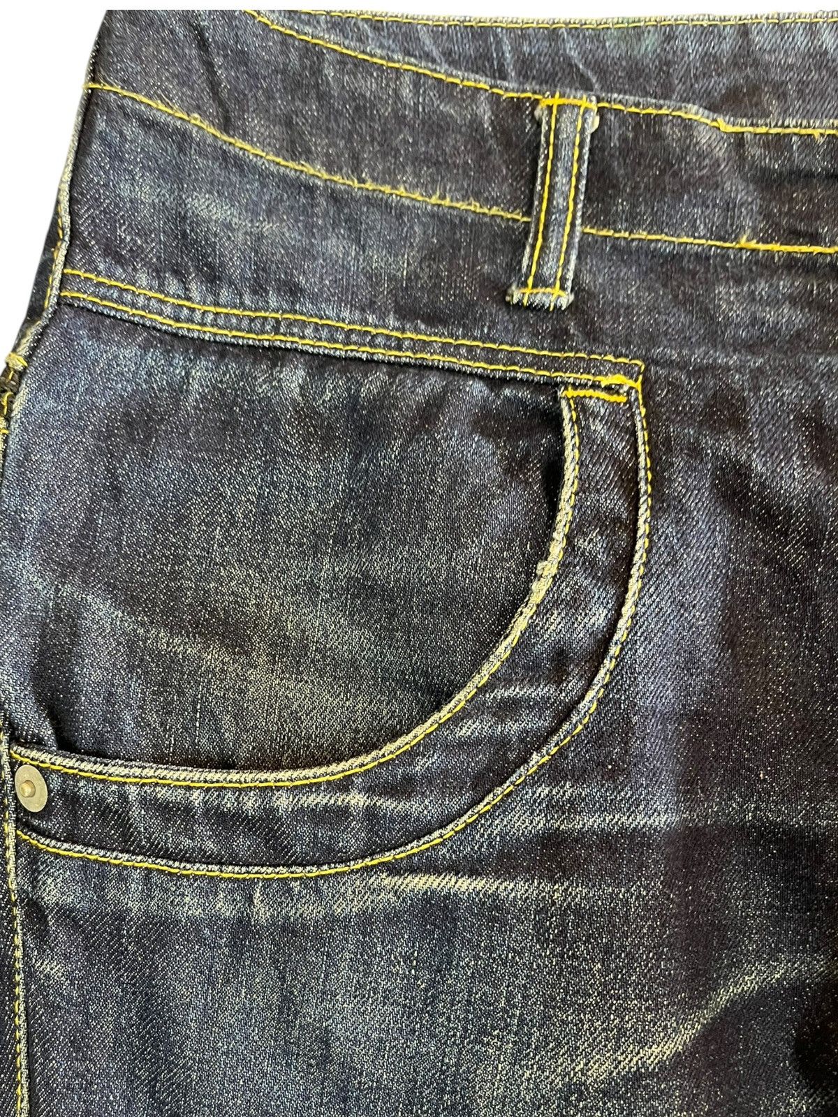 POST ARCHIVE FACTION (PAF) Vintage Japanese Brand AvantGarde Back Zipper Denim Size US 33 - 5 Thumbnail