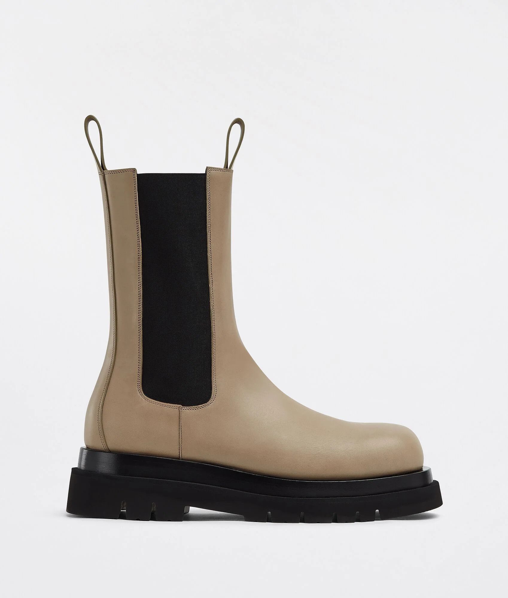 Bottega Veneta o1n1vont1224 Lug Boots in Beige/Black Size US 4 / IT 34 - 1 Thumbnail