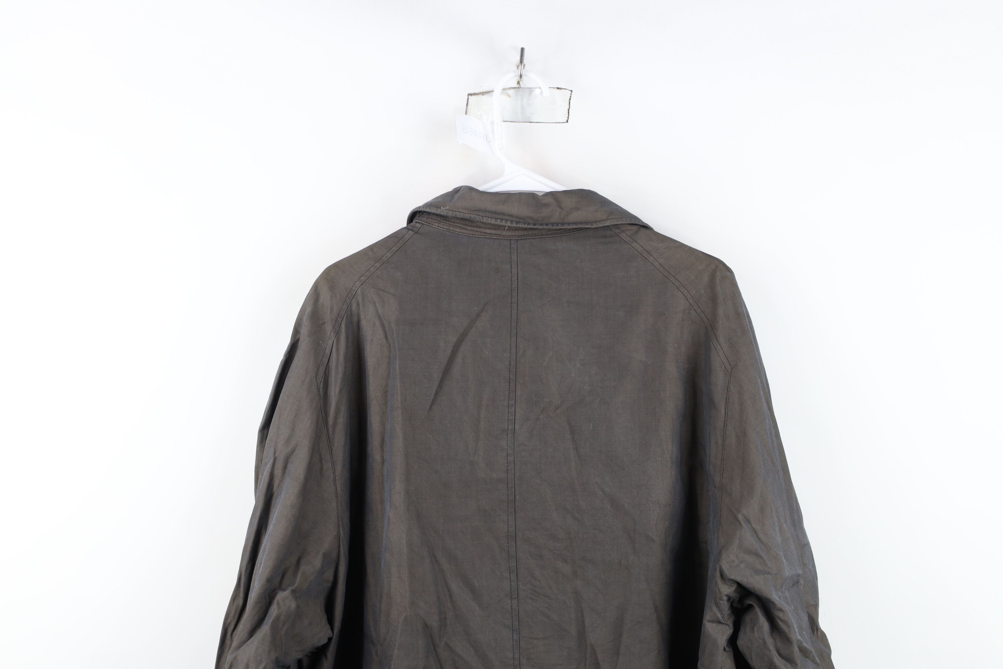 Vintage Vintage 50s 60s Streetwear Trench Coat Rain Jacket Gray USA Size US XXL / EU 58 / 5 - 14 Thumbnail
