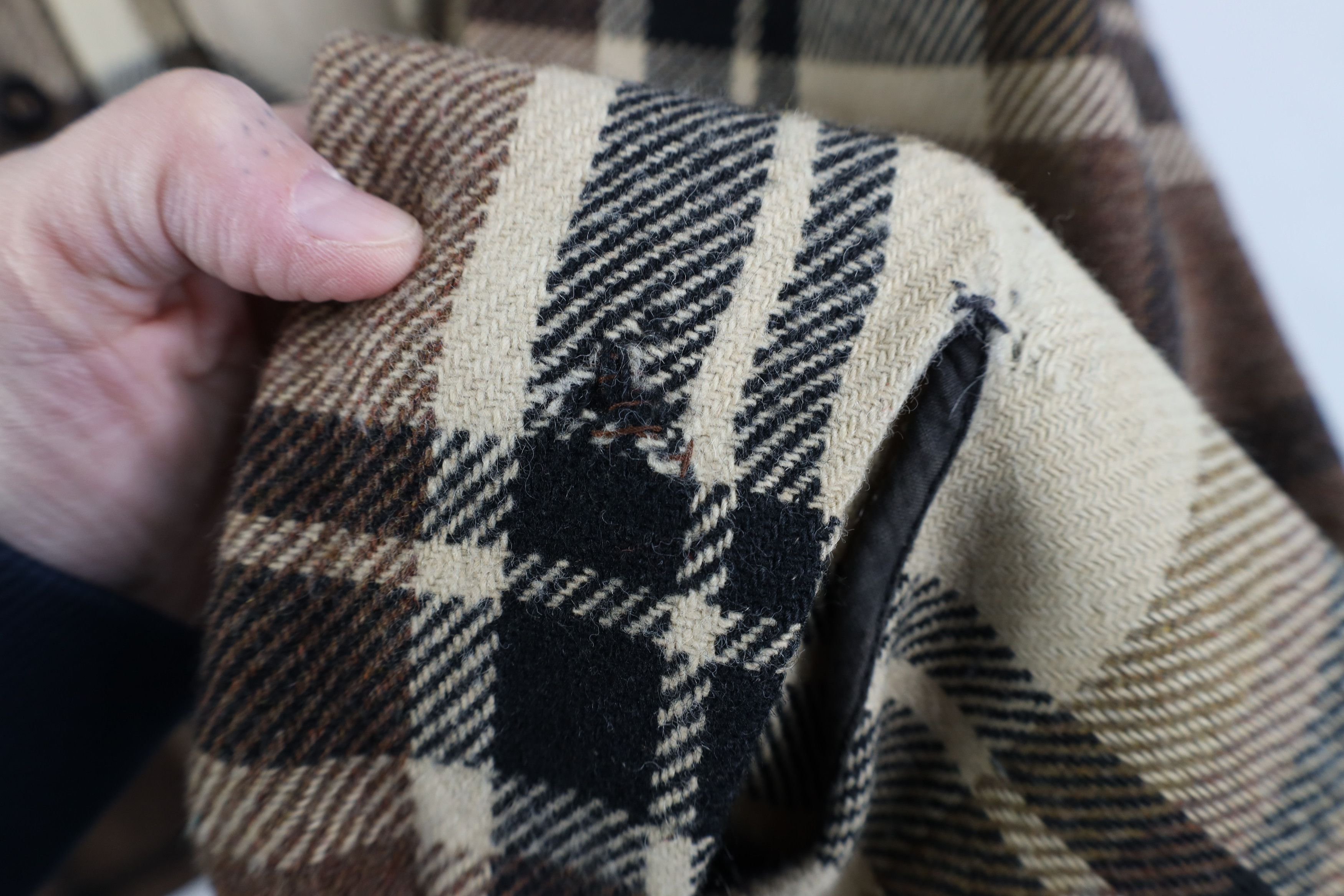 Vintage Vintage 60s Streetwear Wool CPO Shirt Jacket Jac Shirt Plaid Size US L / EU 52-54 / 3 - 8 Thumbnail