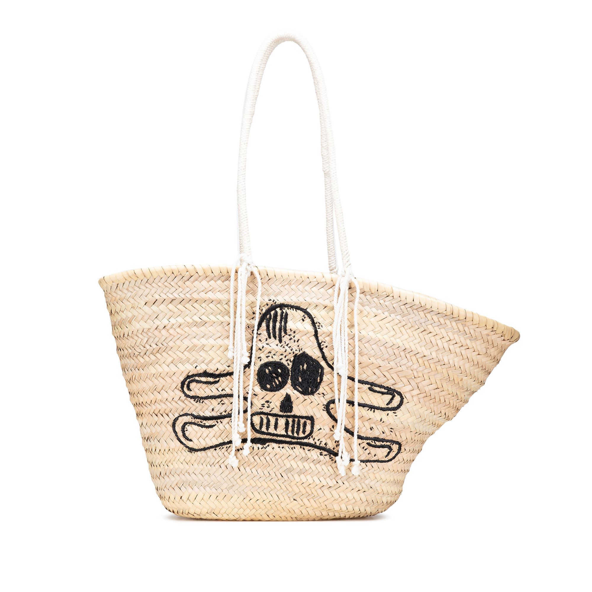 Celine Celine Andre Butzer Large Raffia Classic Wanderer Embroidered Shopping Tote Size ONE SIZE - 1 Thumbnail