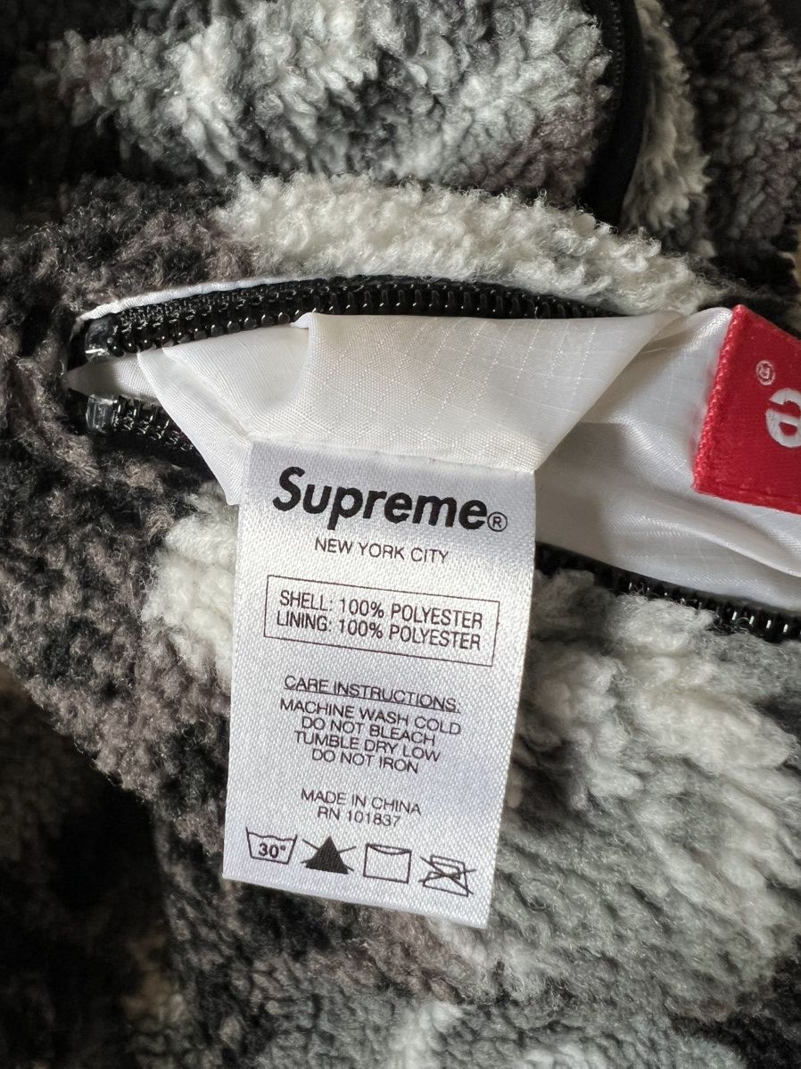 Supreme FW16 Supreme Roses Sherpa Fleece Reversible Jacket Black Size US L / EU 52-54 / 3 - 9 Thumbnail