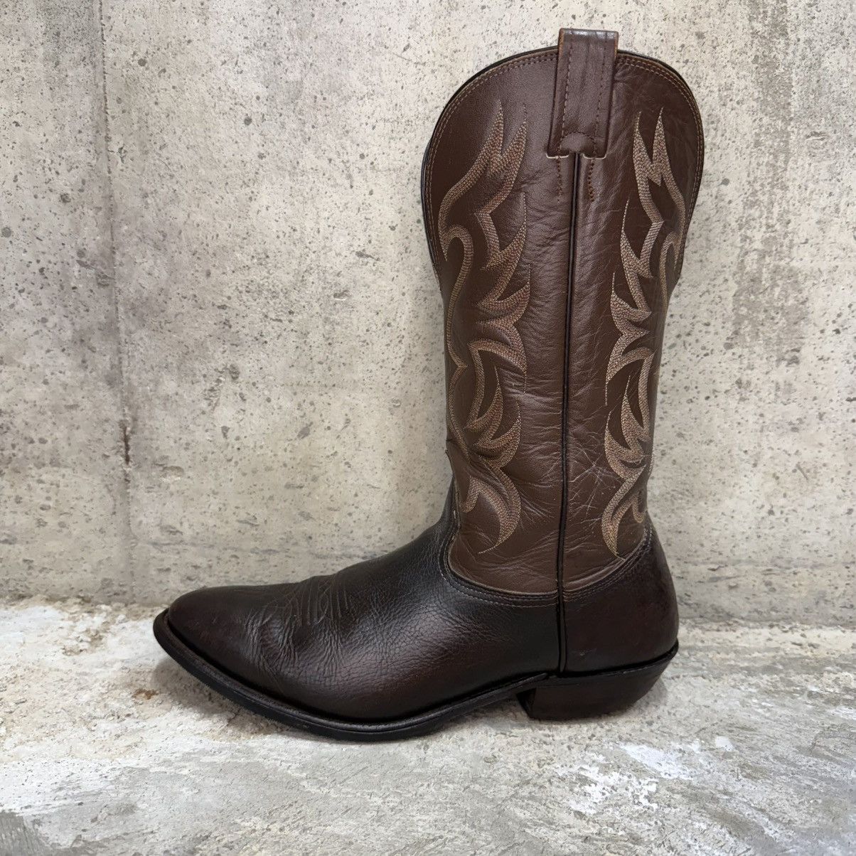 Nocona Boots Vintage Nocona USA Made Brown Leather Western Cowboy Boots Size US 11.5 / EU 44-45 - 1 Thumbnail