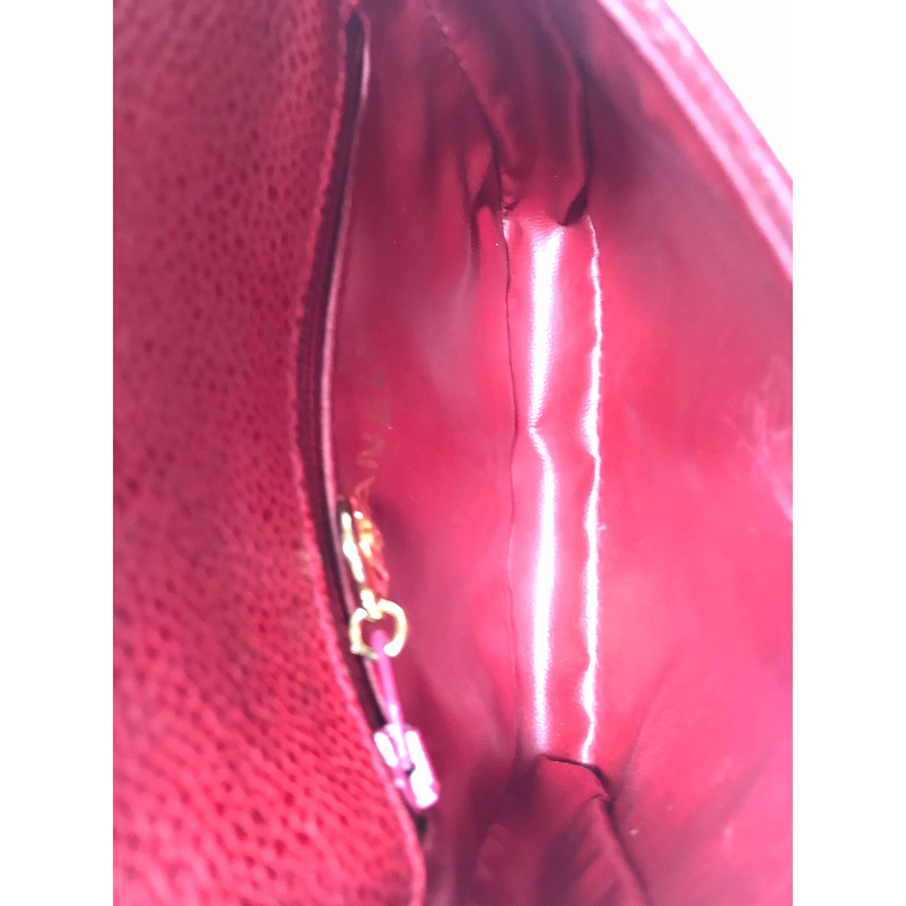 Chanel Vintage CHANEL 2.55 red caviar waist bag, fanny pack with be Size ONE SIZE - 8 Thumbnail