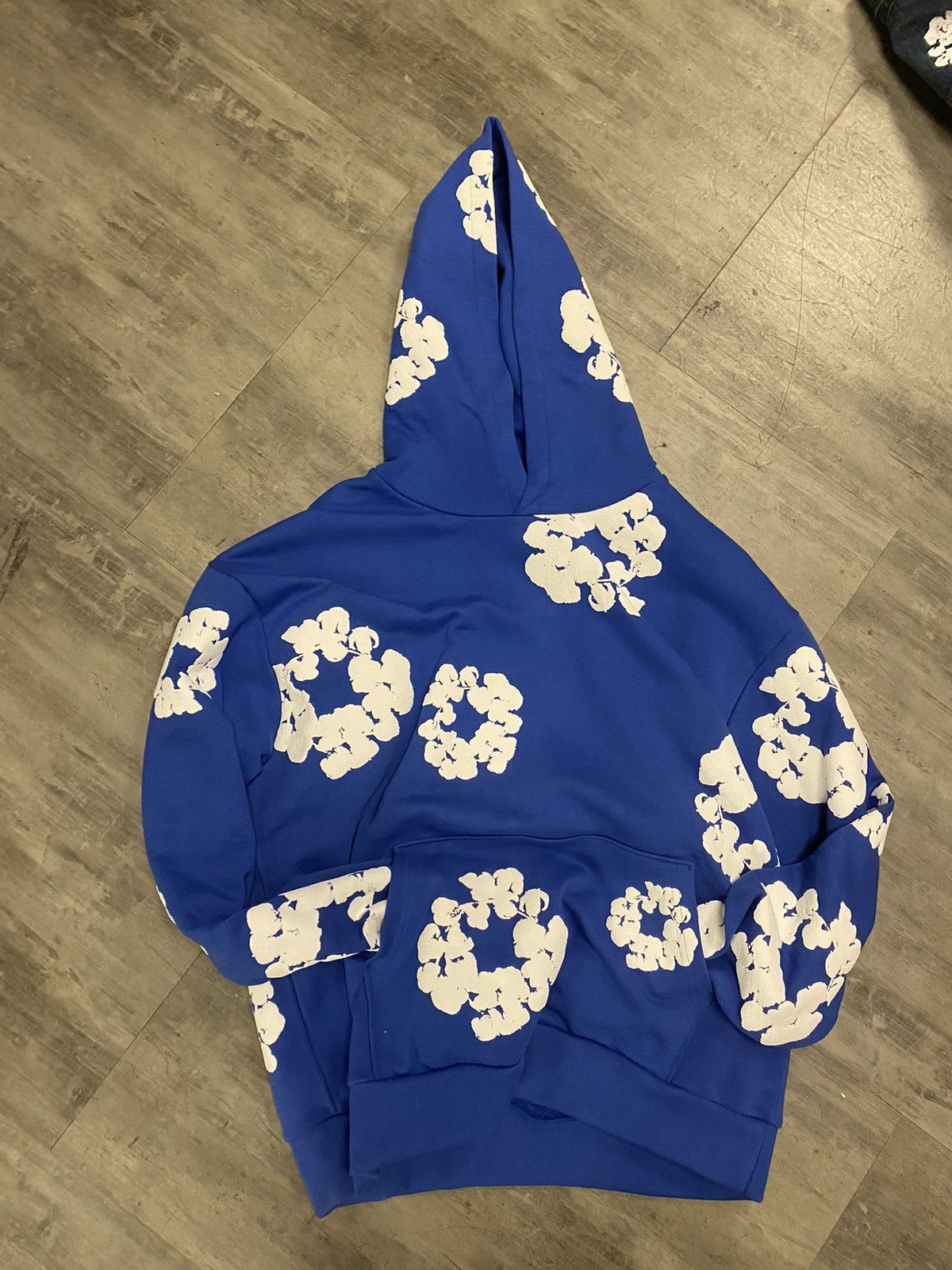 image of Denim Tears Blue Wreath Hoodie Men’S New Xl, Men's