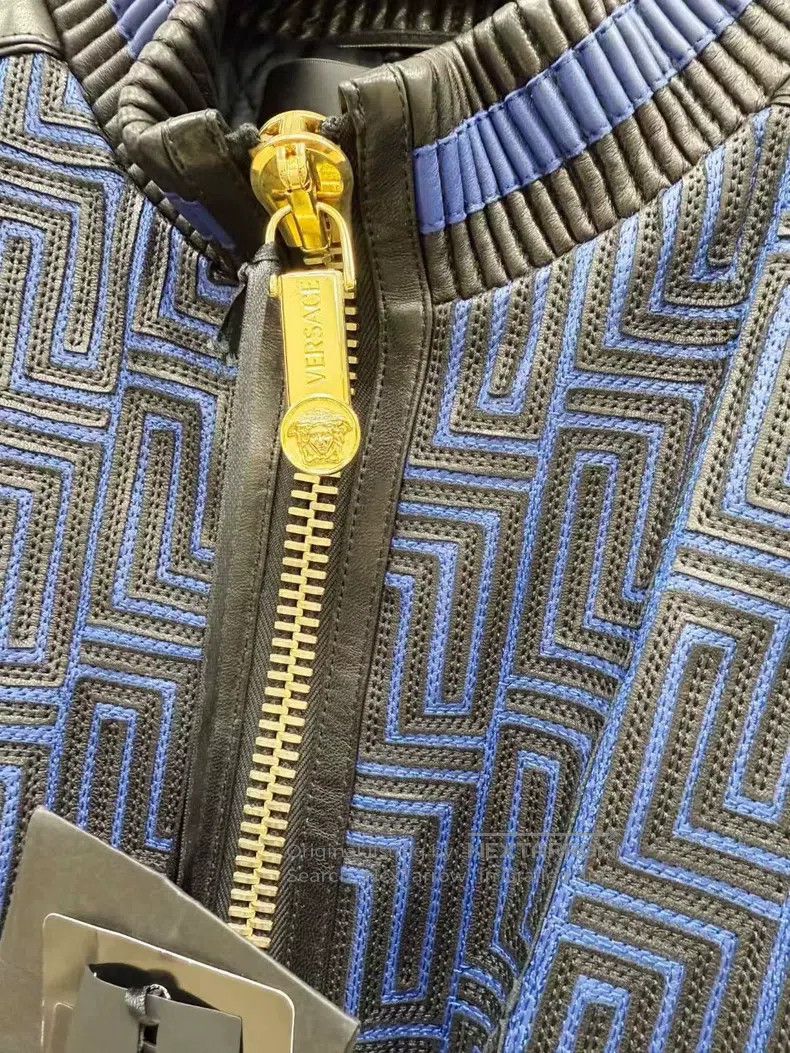 Versace Versace Heavy work sandwich cotton leather clothing Size US L / EU 52-54 / 3 - 3 Thumbnail