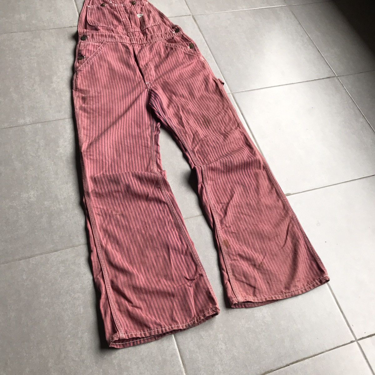 Lee × Vintage Vintage Lee pink hickory overall Size US 29 - 3 Thumbnail