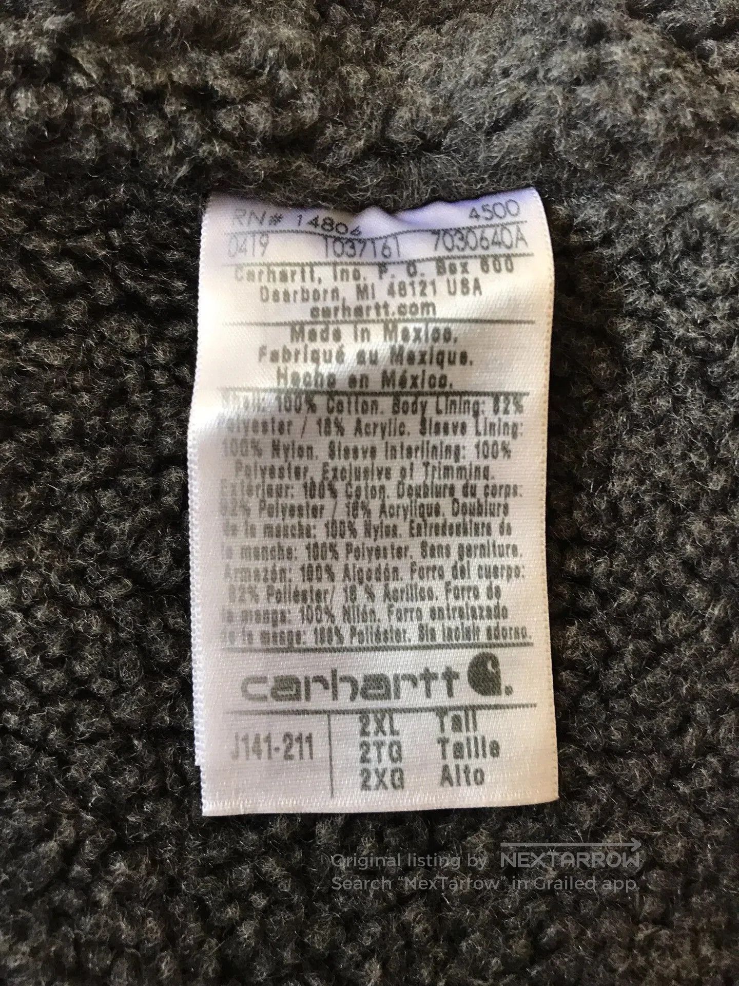 Carhartt Carhartt J141 Classic Brown Hooded Jacket. Size US XXL / EU 58 / 5 - 9 Thumbnail