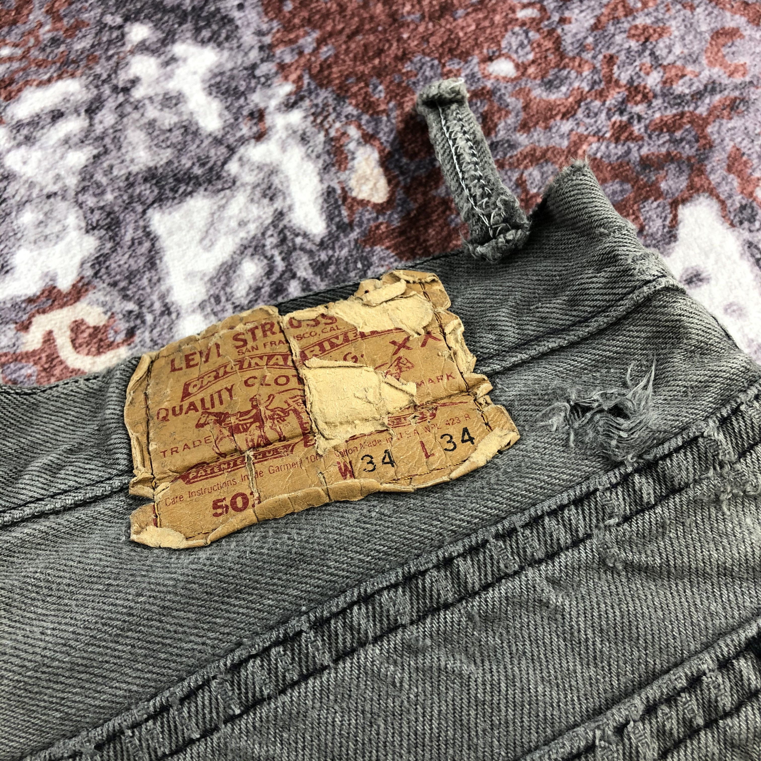Levi's Vintage 90s Sunfaded Levis 501 Jeans-JM2290 Size US 33 - 6 Thumbnail