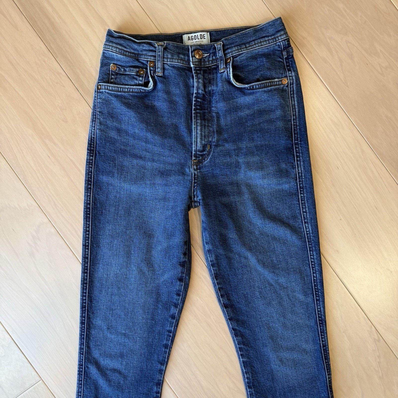 Agolde Agolde Roxanne Super High Rise Skinny Jeans Women's 26 Blue Size 26" / US 2 / IT 38 - 3 Thumbnail